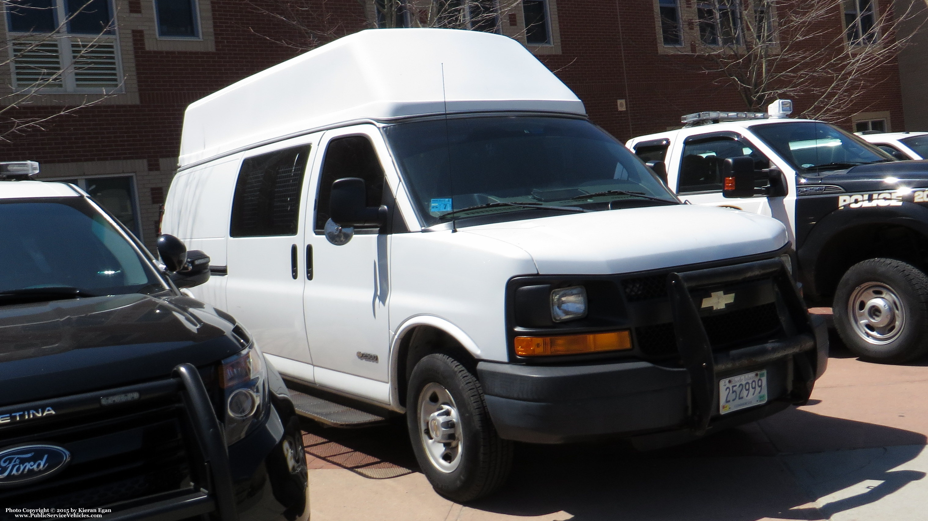 A photo  of Newport Police
            Wagon 69, a 2003-2015 Chevrolet Express 2500             taken by Kieran Egan