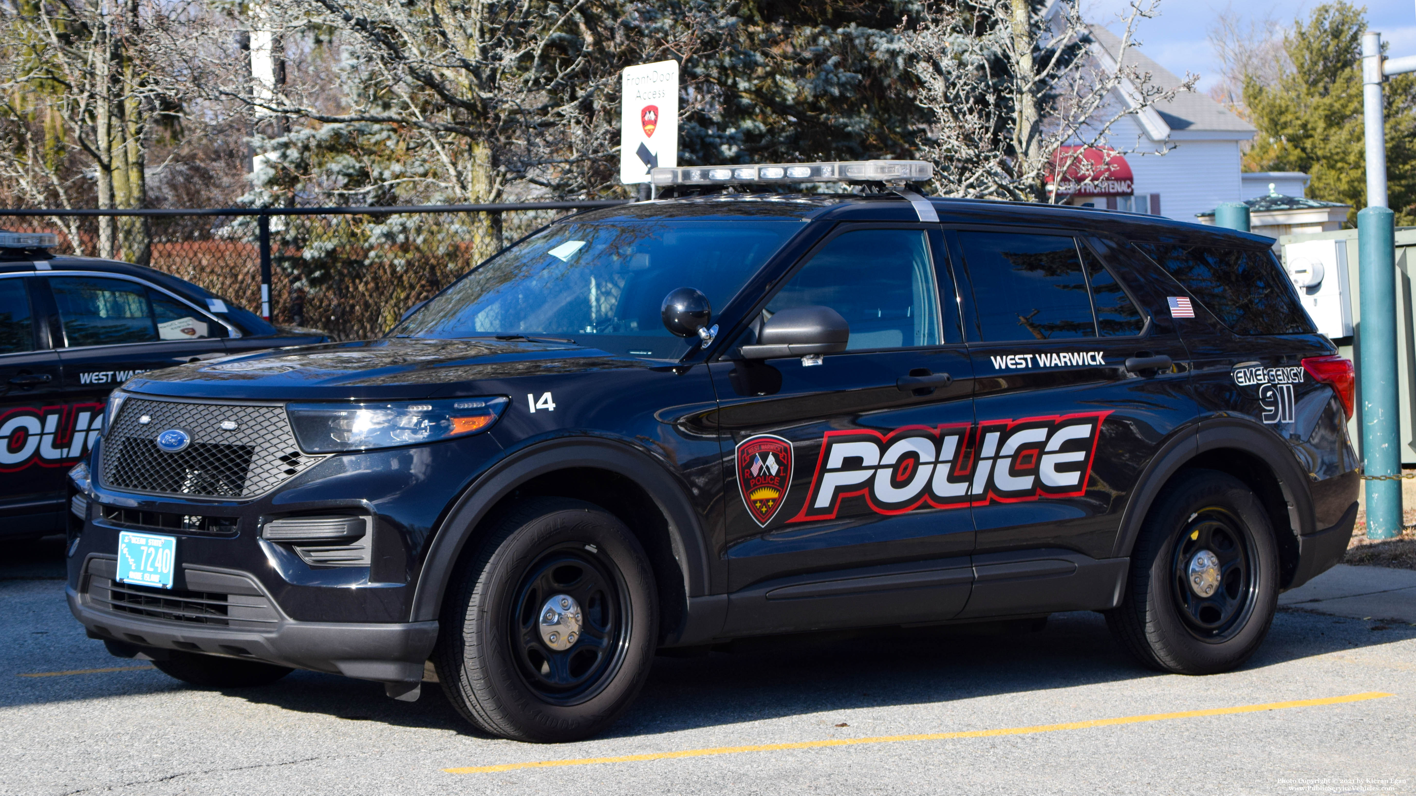 A photo  of West Warwick Police
            Car 14, a 2020 Ford Police Interceptor Utility             taken by Kieran Egan