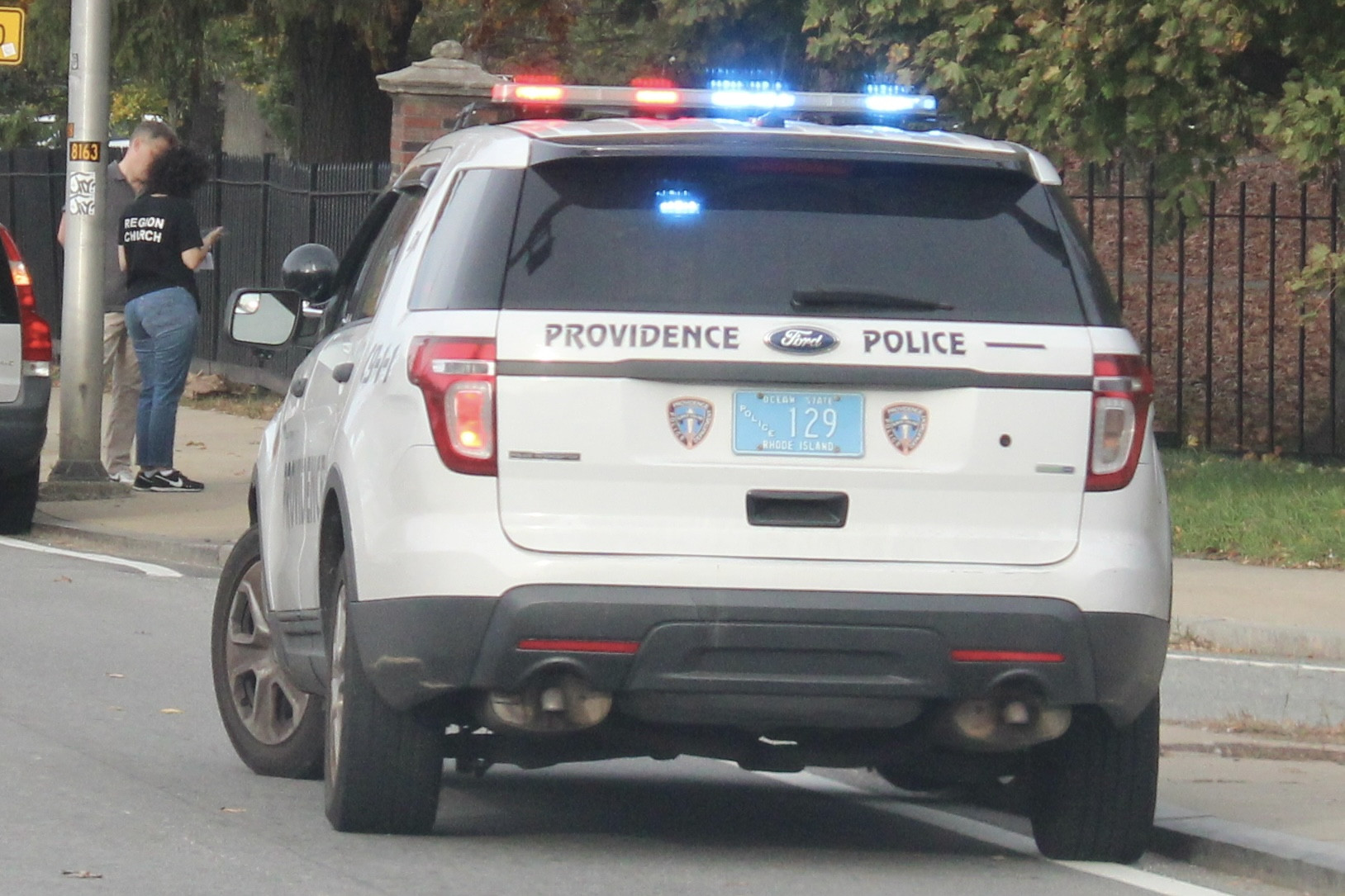 A photo  of Providence Police
            Cruiser 129, a 2015 Ford Police Interceptor Utility             taken by @riemergencyvehicles