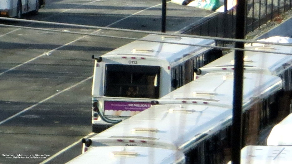 A photo  of Rhode Island Public Transit Authority
            Bus 0113, a 2001 Orion V 05.501             taken by Kieran Egan