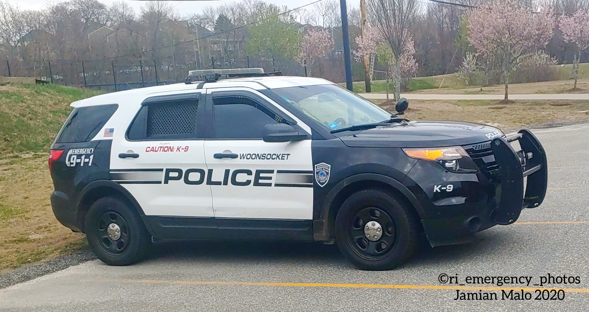 A photo  of Woonsocket Police
            K-9 Unit, a 2013-2015 Ford Police Interceptor Utility             taken by Jamian Malo