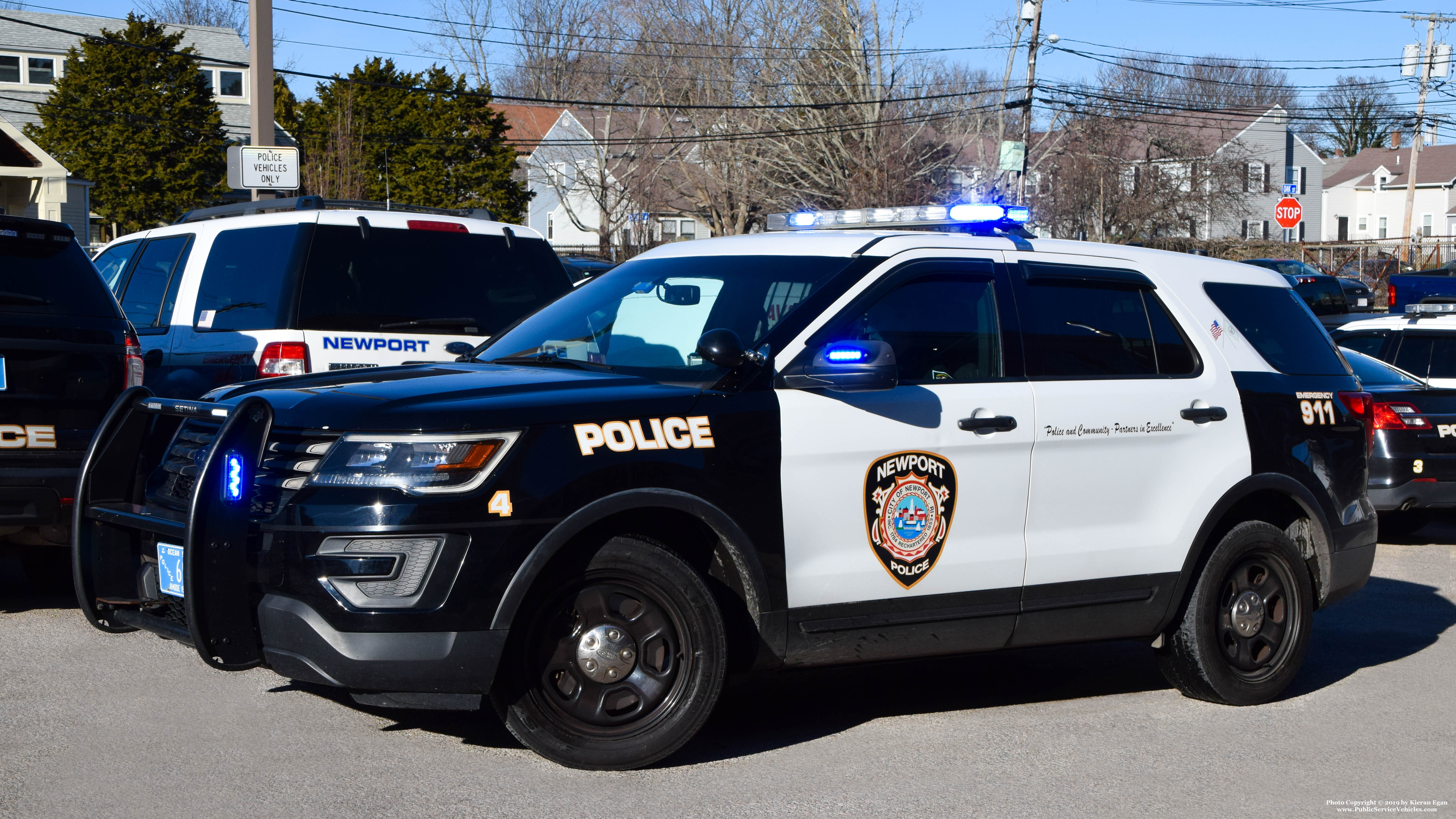 A photo  of Newport Police
            Car 4, a 2016 Ford Police Interceptor Utility             taken by Kieran Egan