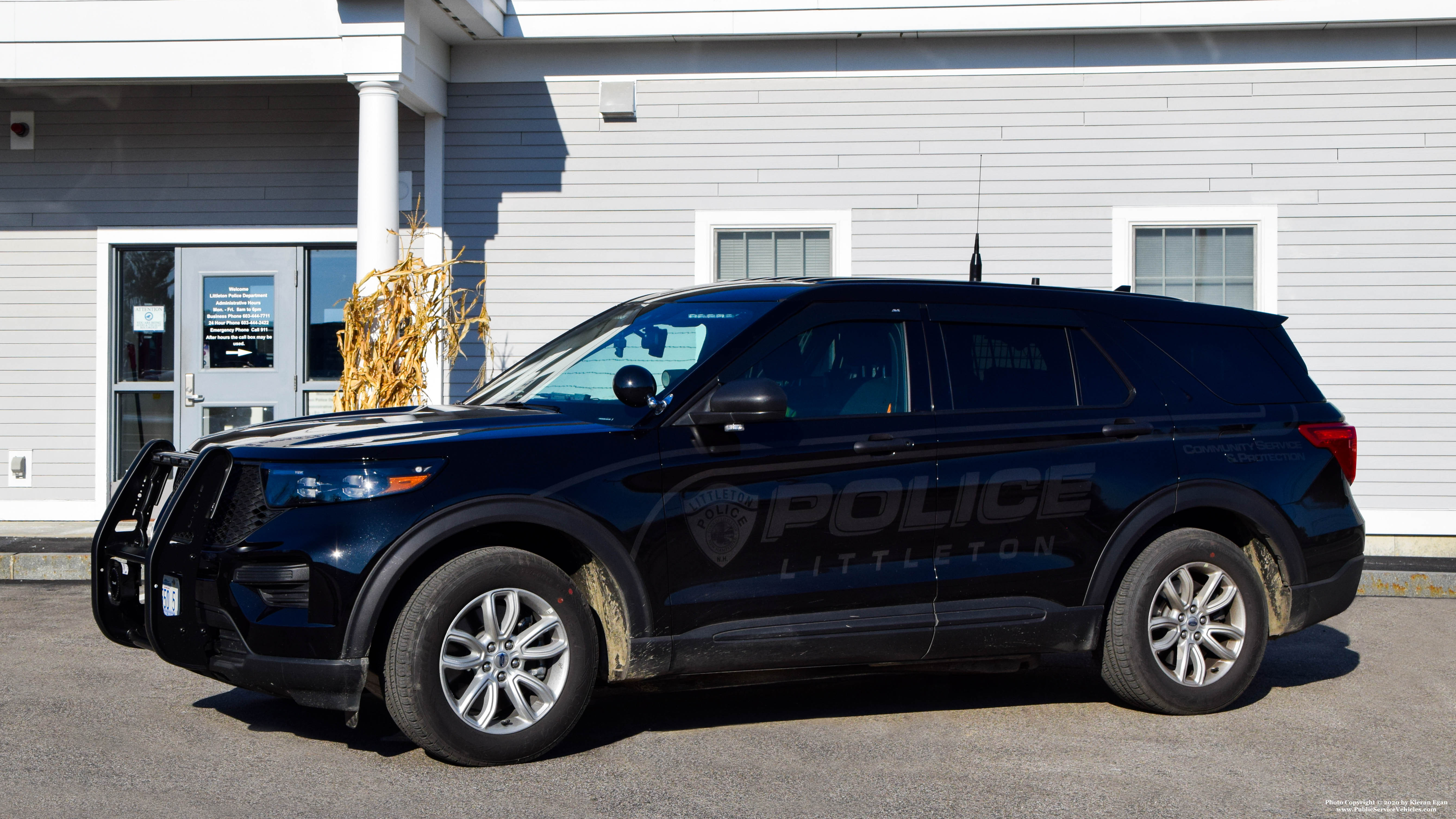 A photo  of Littleton Police
            Car 5, a 2020 Ford Police Interceptor Utility             taken by Kieran Egan