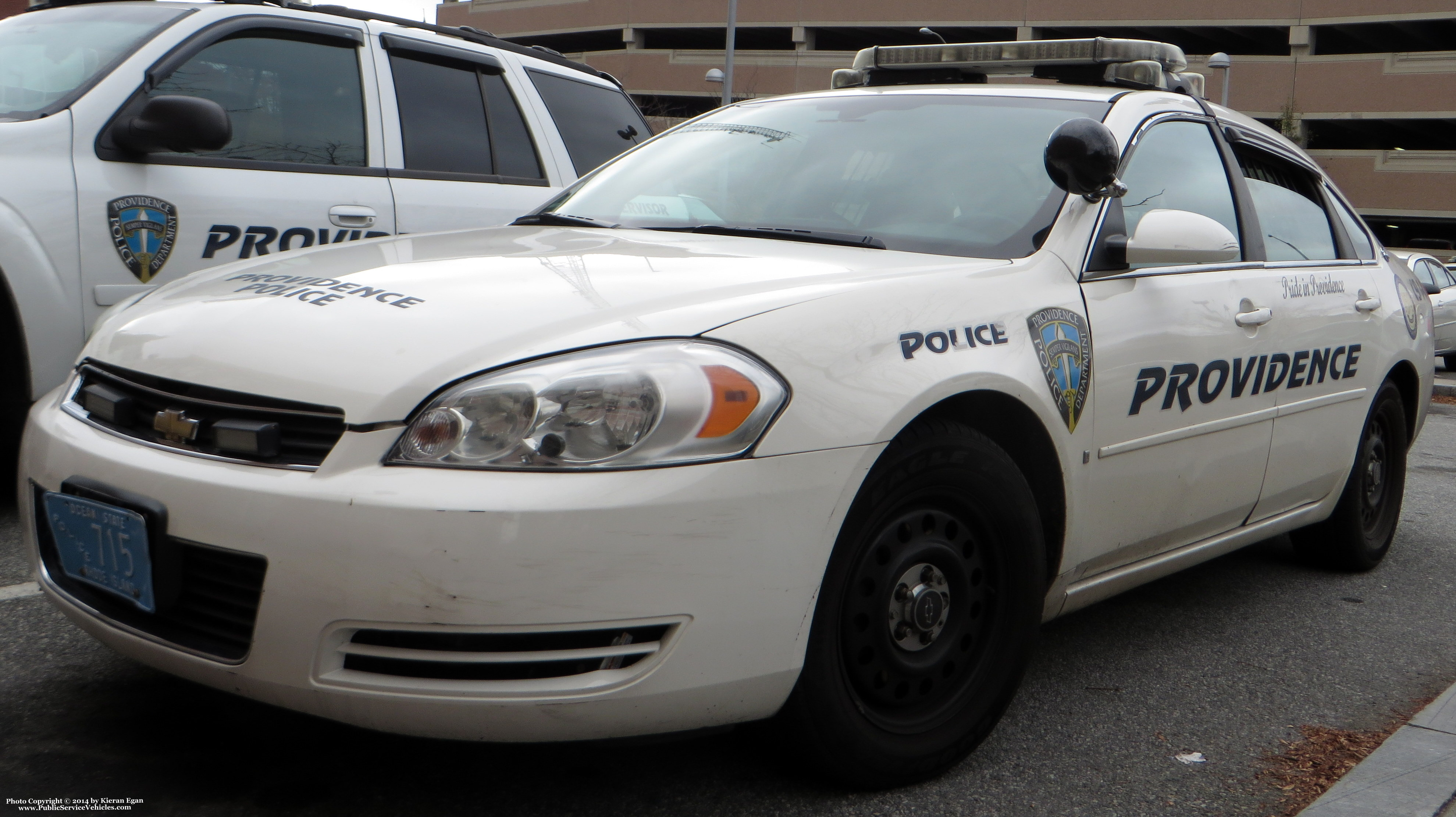 A photo  of Providence Police
            Cruiser 715, a 2006-2013 Chevrolet Impala             taken by Kieran Egan
