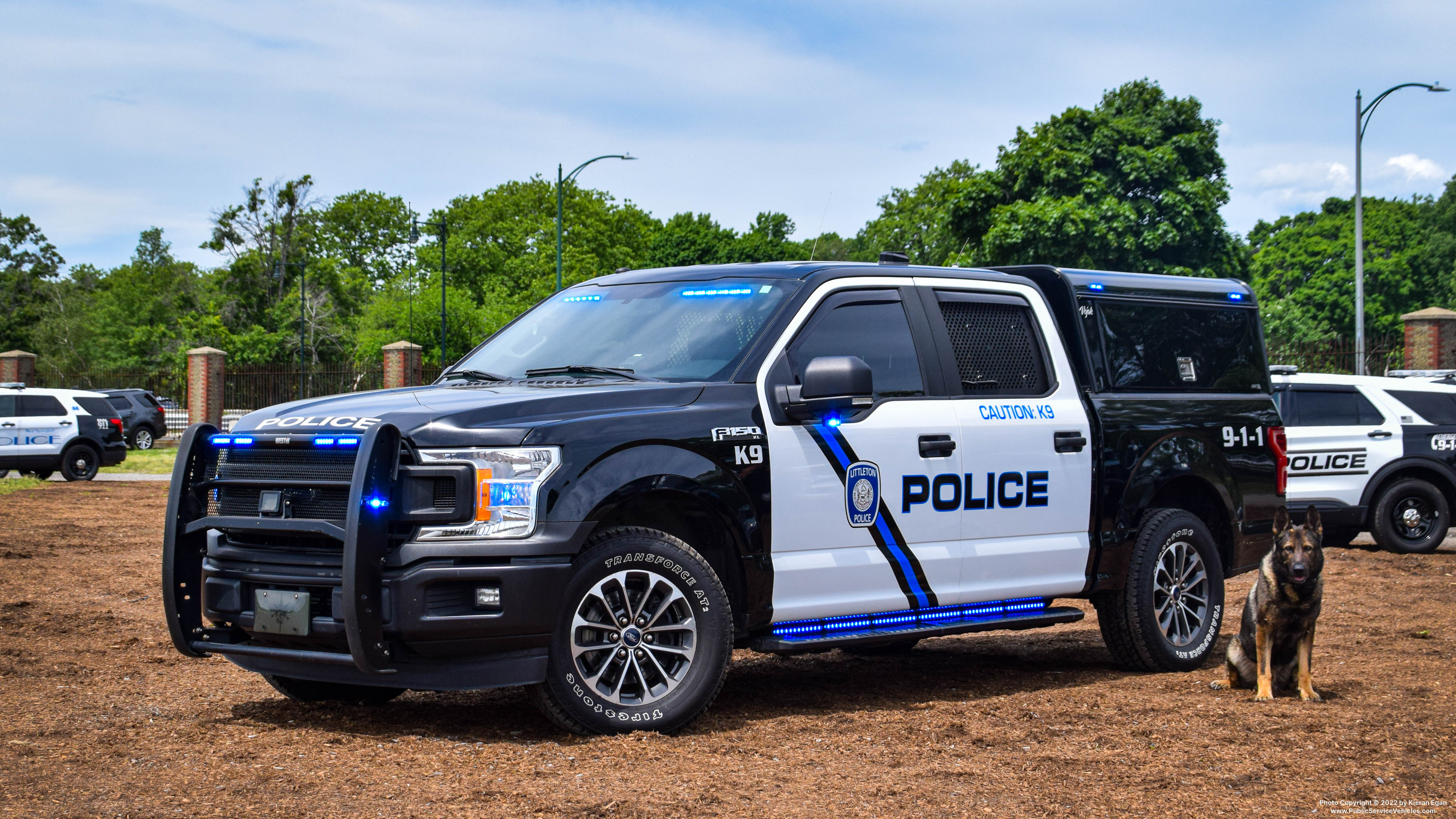 A photo  of Littleton Police
            K-9 Unit, a 2018 Ford F-150 Police Responder             taken by Kieran Egan