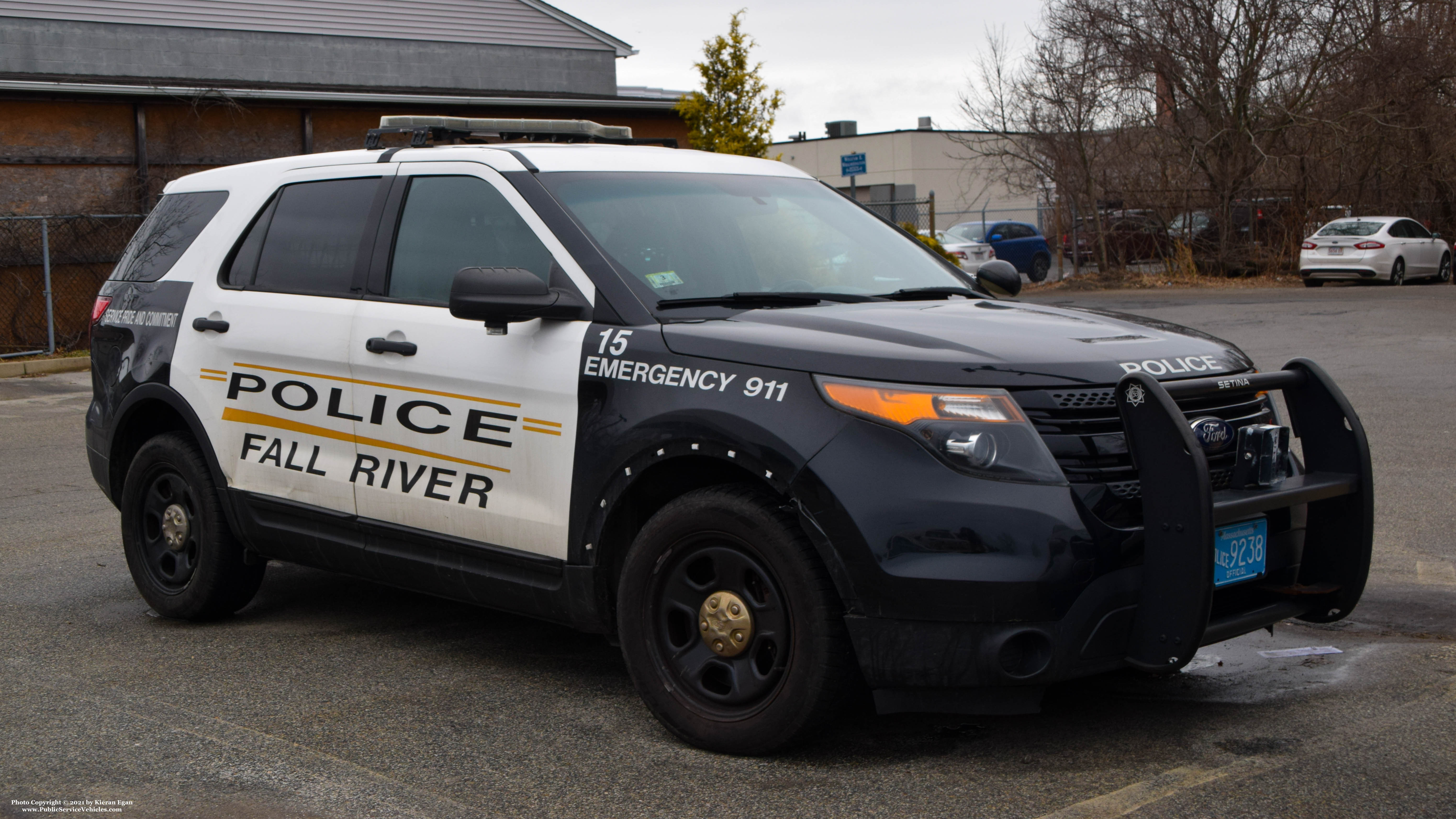 A photo  of Fall River Police
            Car 15, a 2015 Ford Police Interceptor Utility             taken by Kieran Egan