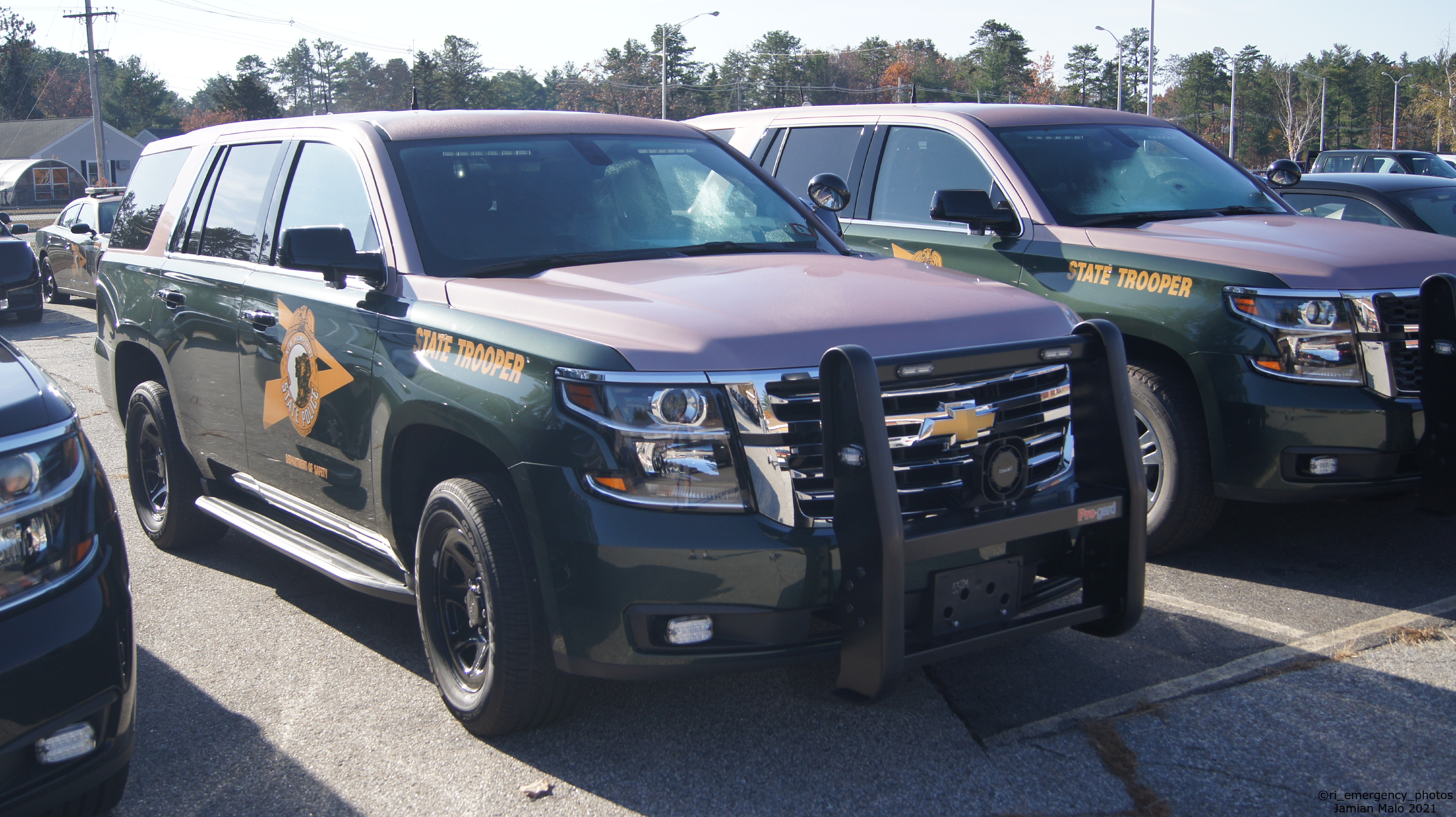 A photo  of New Hampshire State Police
            Cruiser 56, a 2020 Chevrolet Tahoe             taken by Jamian Malo