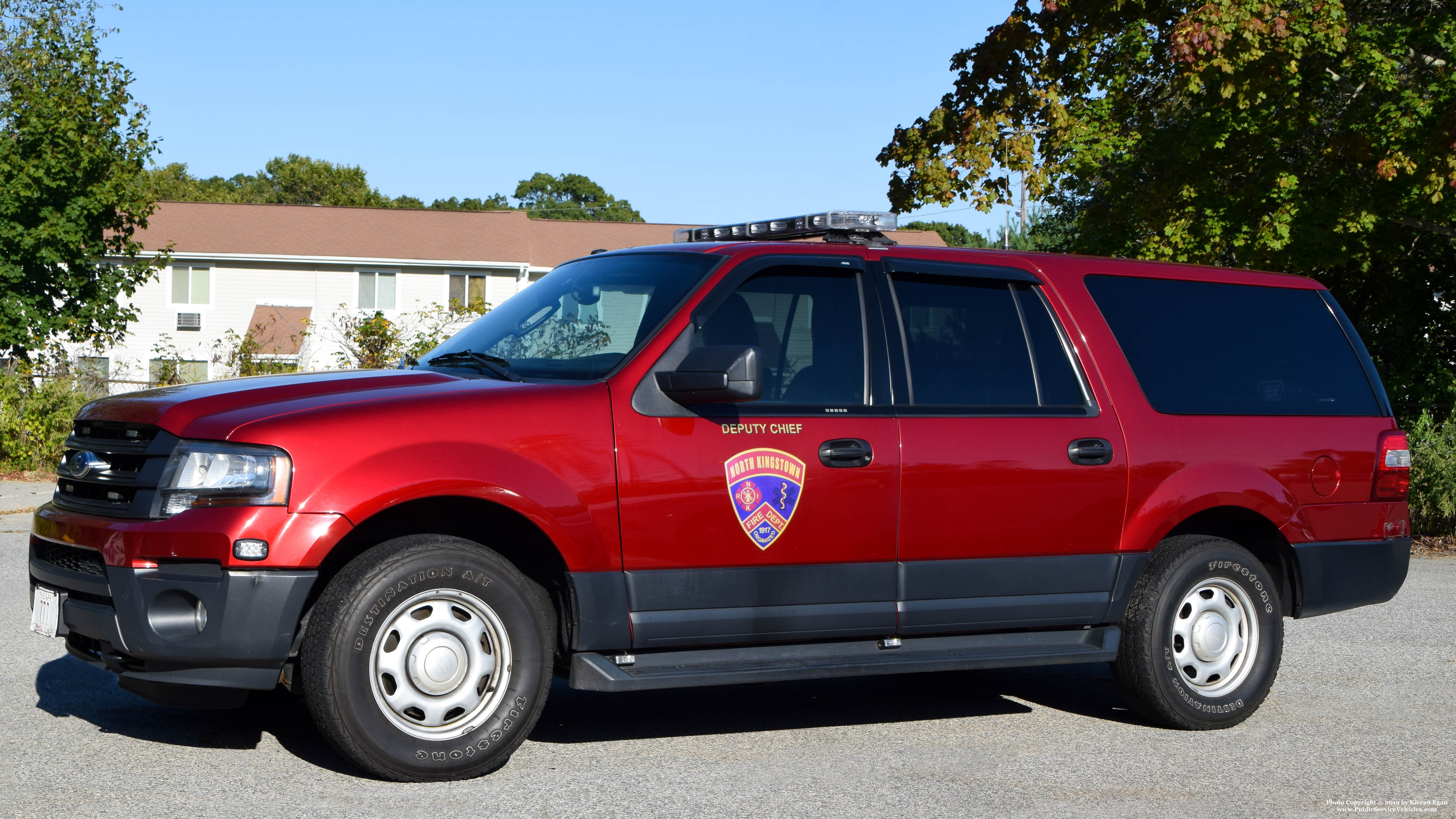 A photo  of North Kingstown Fire
            Car 3, a 2015 Ford Expedition EL 4x4             taken by Kieran Egan