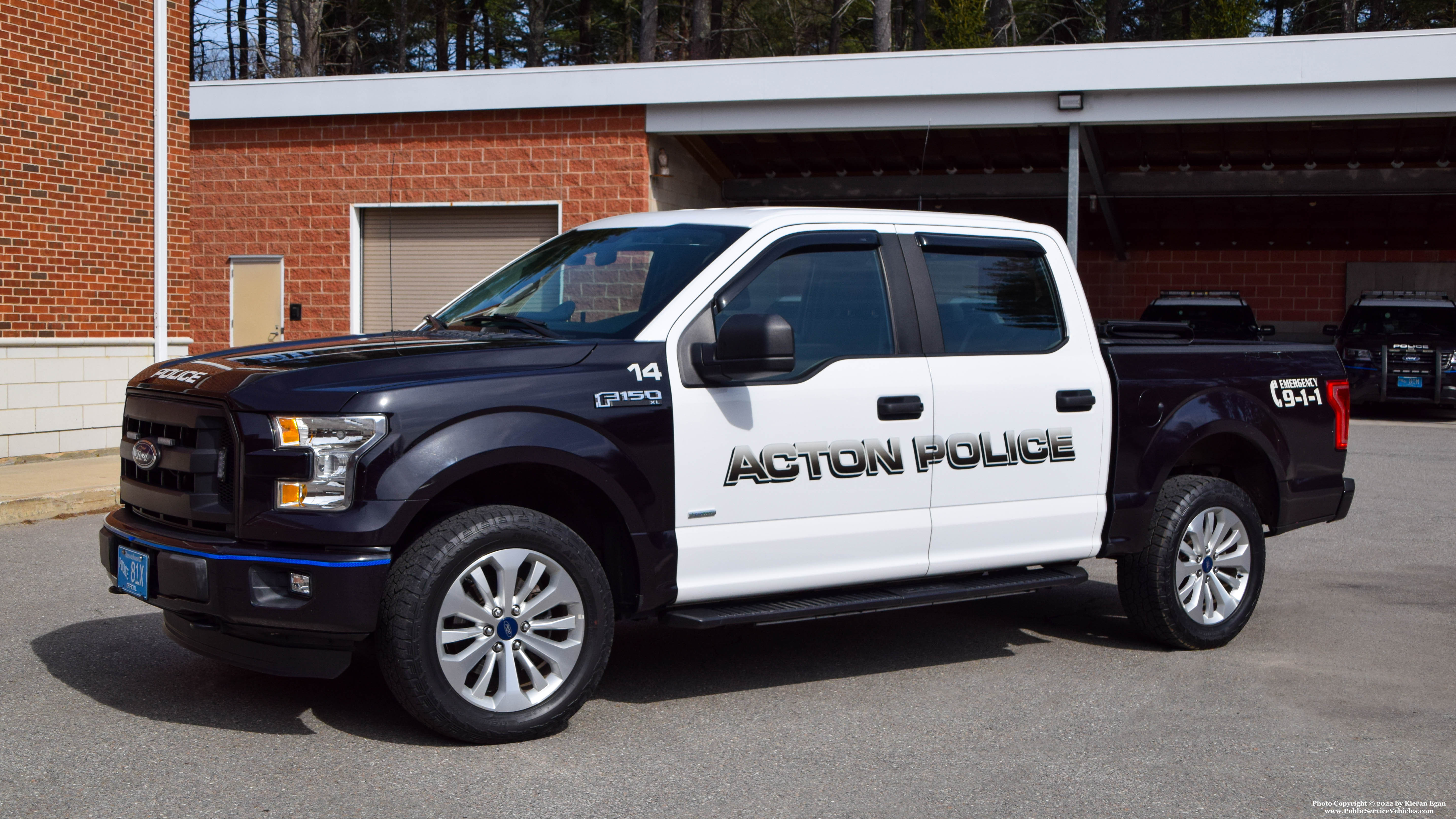 A photo  of Acton Police
            Car 14, a 2016 Ford F-150 Crew Cab             taken by Kieran Egan