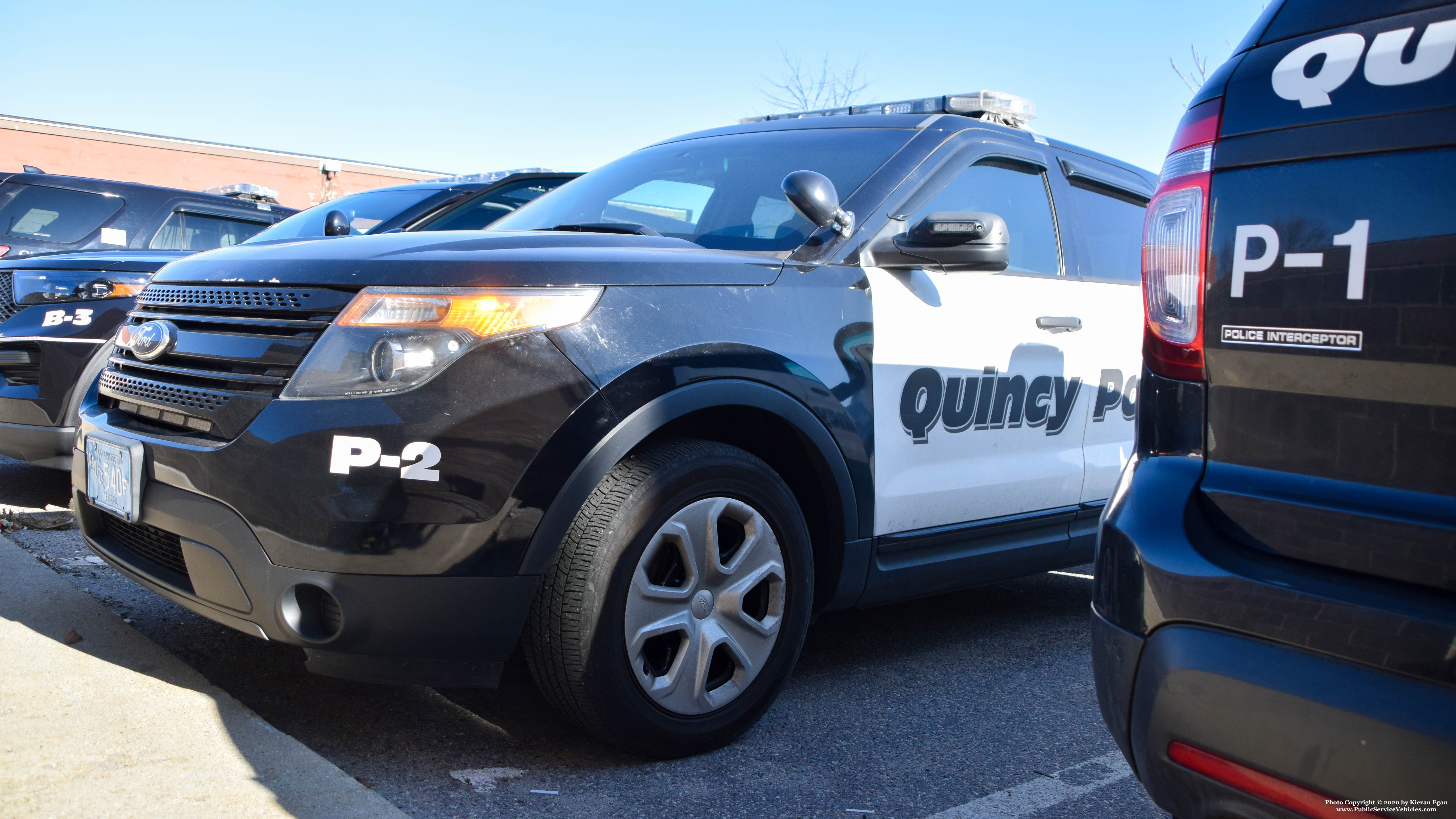 A photo  of Quincy Police
            P-2, a 2013 Ford Police Interceptor Utility             taken by Kieran Egan