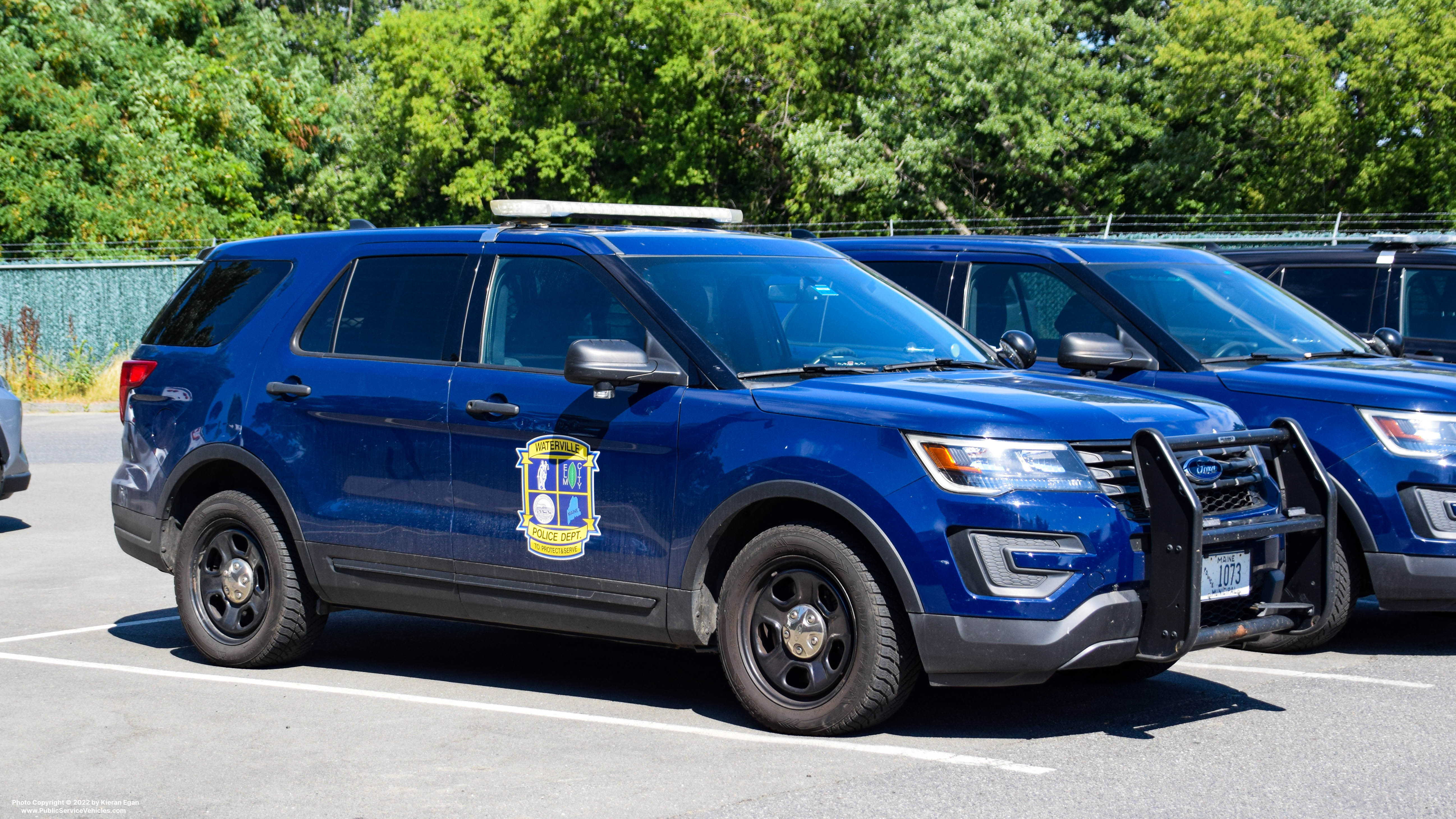 A photo  of Waterville Police
            Cruiser 1073, a 2016-2019 Ford Police Interceptor Utility             taken by Kieran Egan