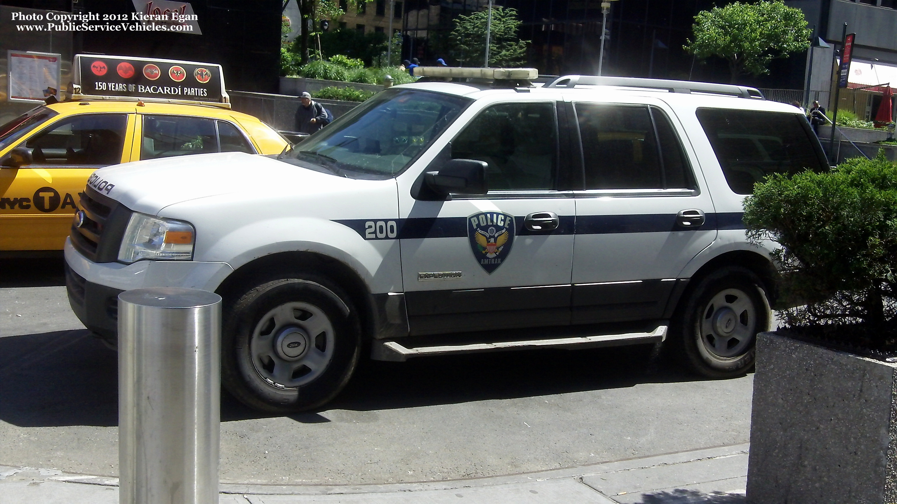 A photo  of Amtrak Police
            Cruiser 200, a 2007-2012 Ford Expedition             taken by Kieran Egan