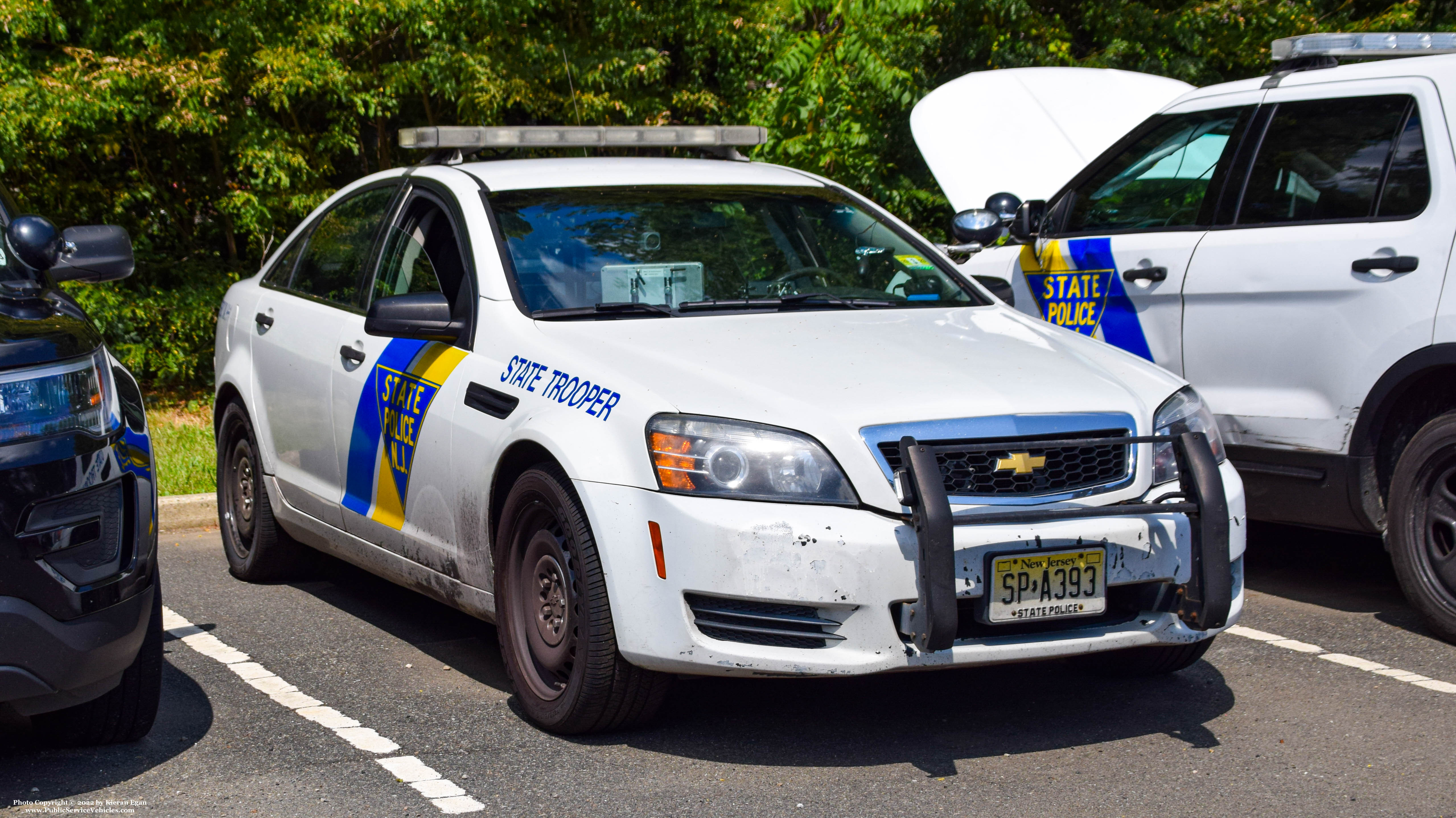 A photo  of New Jersey State Police
            Cruiser 393, a 2014 Chevrolet Caprice             taken by Kieran Egan