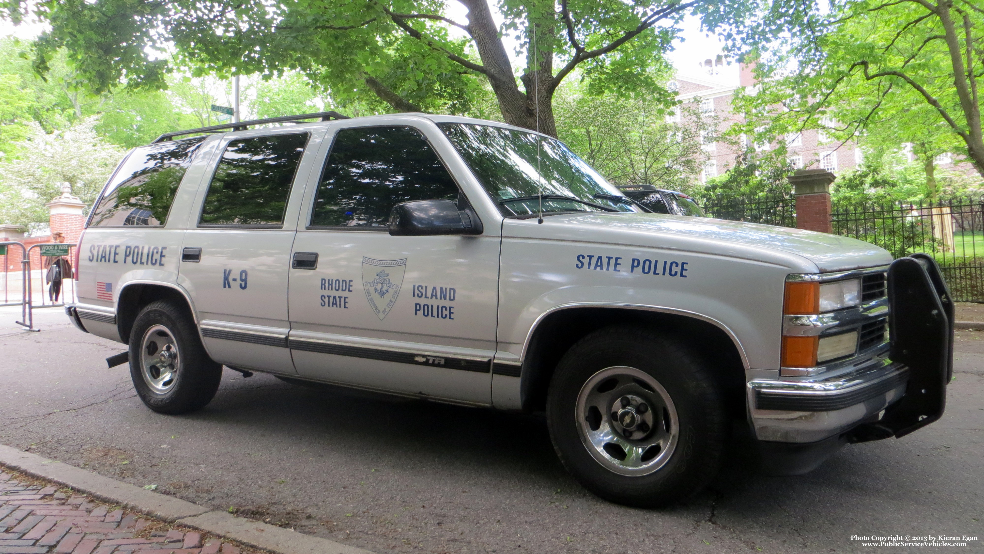 A photo  of Rhode Island State Police
            Cruiser 240, a 1999 Chevrolet Tahoe             taken by Kieran Egan