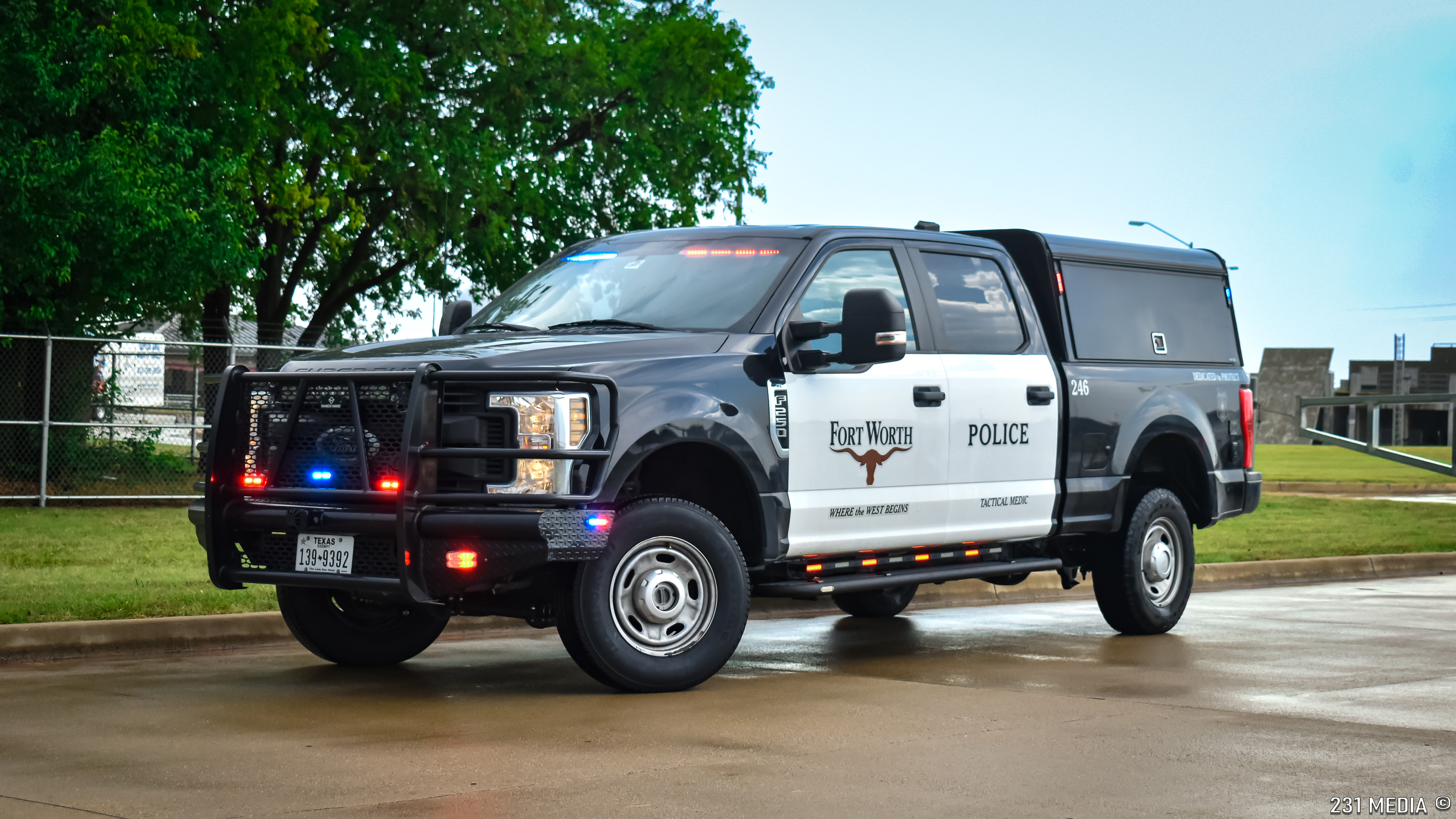 A photo  of Fort Worth Police
            Cruiser 246, a 2019 Ford F-250 XL Crew Cab             taken by Luke Tougas