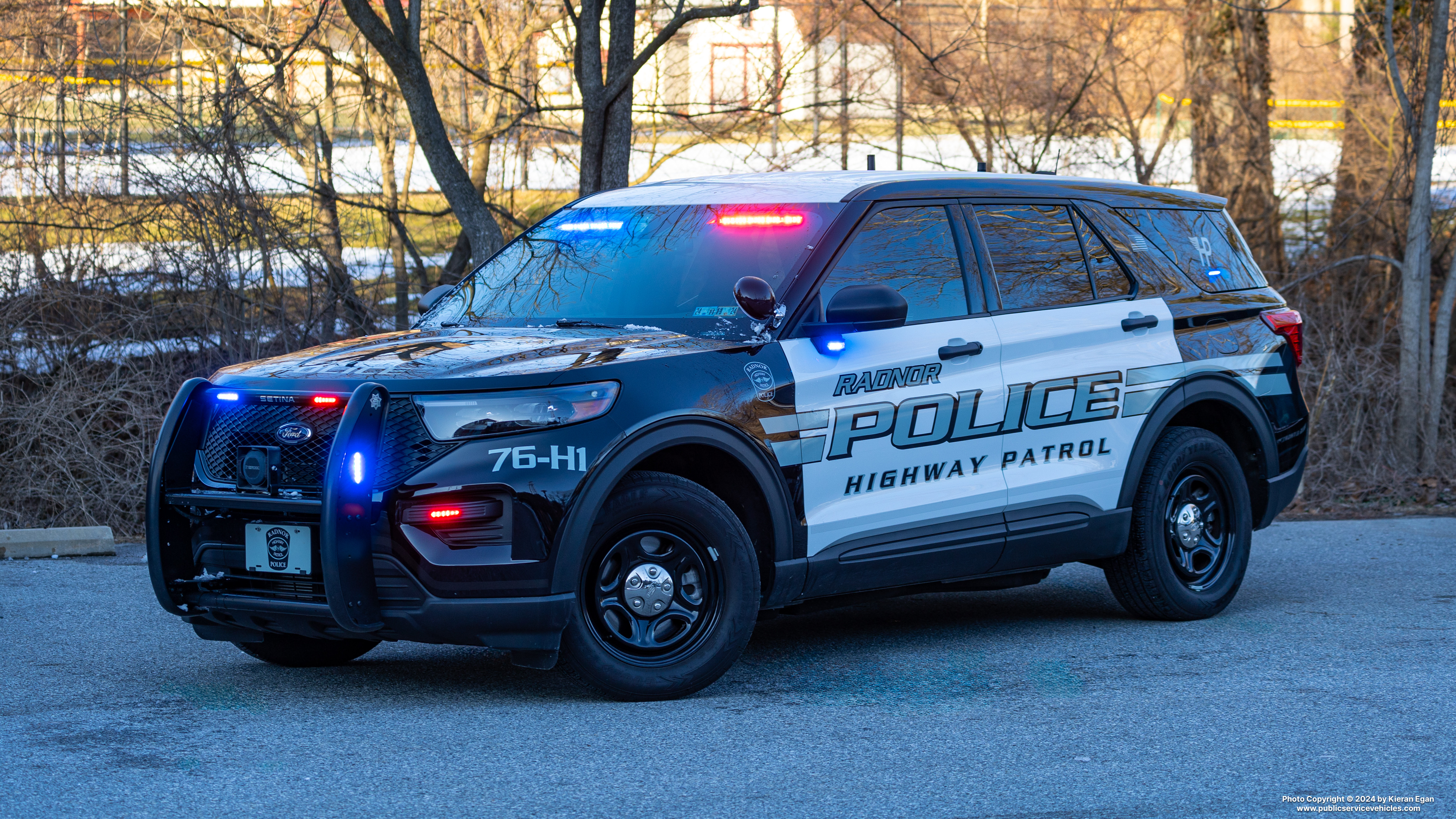 A photo  of Radnor Township Police
            Cruiser 76-H1, a 2020-2023 Ford Police Interceptor Utility             taken by Kieran Egan
