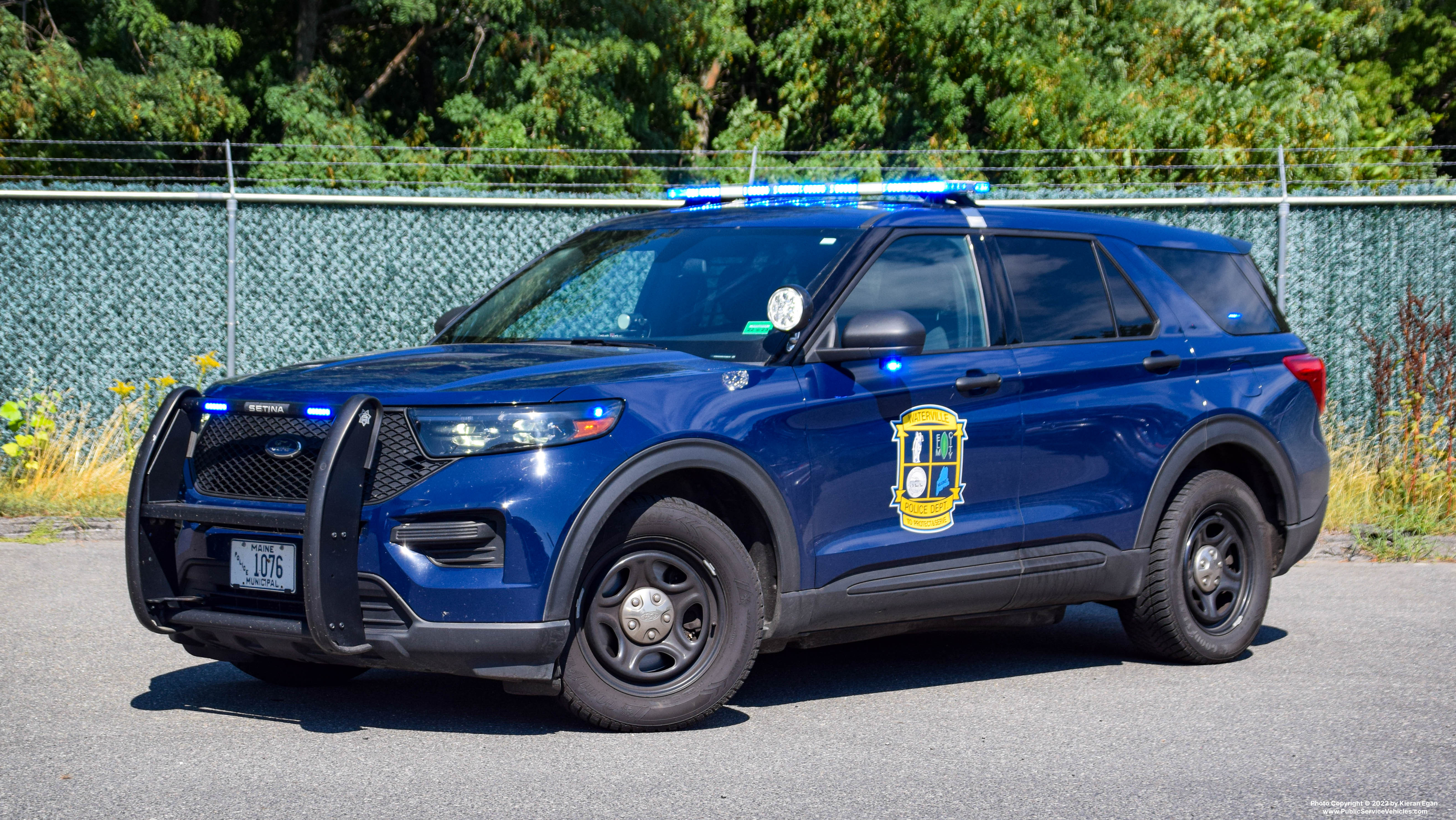 A photo  of Waterville Police
            Cruiser 1076, a 2020-2022 Ford Police Interceptor Utility             taken by Kieran Egan