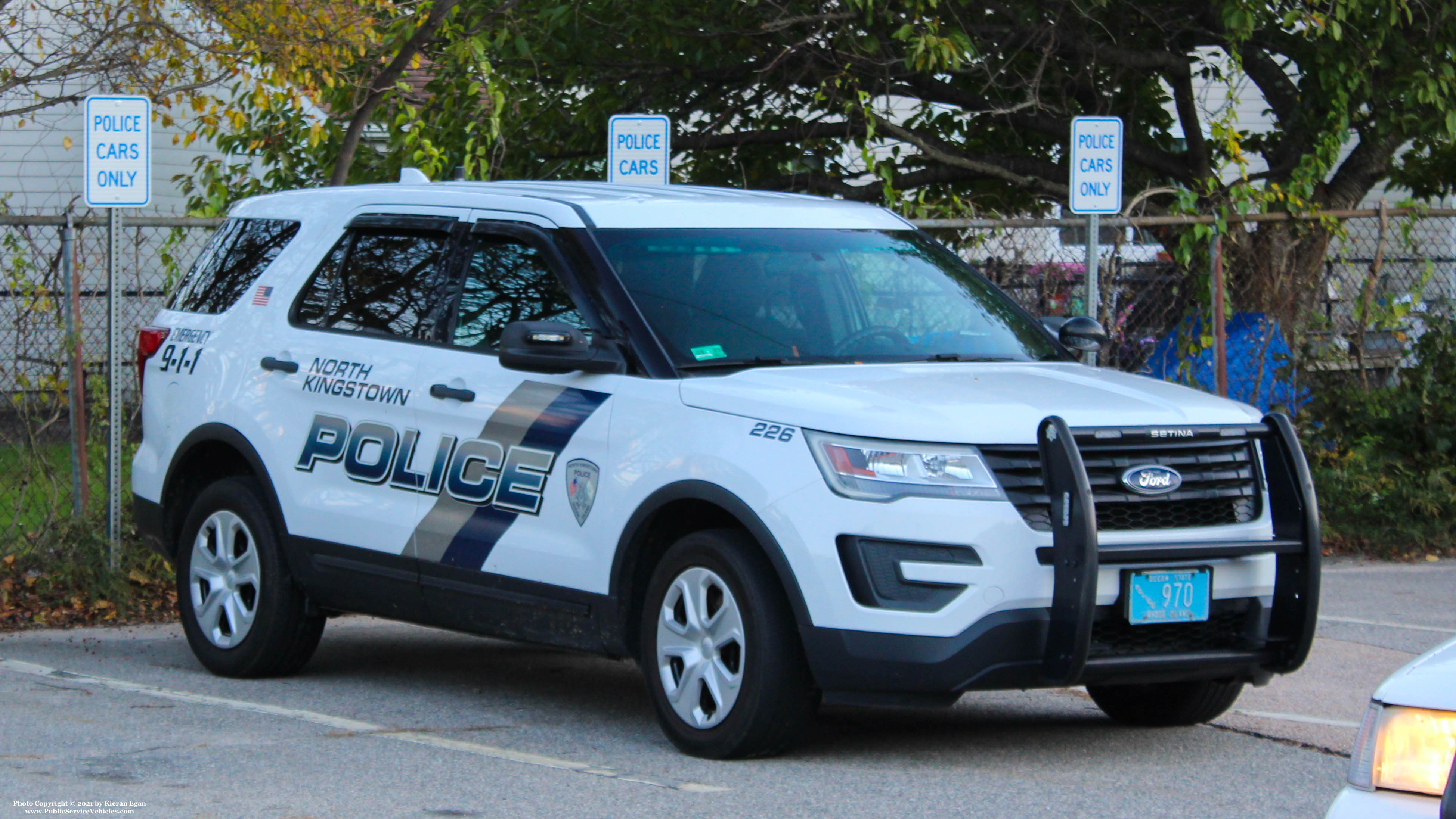 A photo  of North Kingstown Police
            Cruiser 226, a 2016 Ford Police Interceptor Utility             taken by Kieran Egan