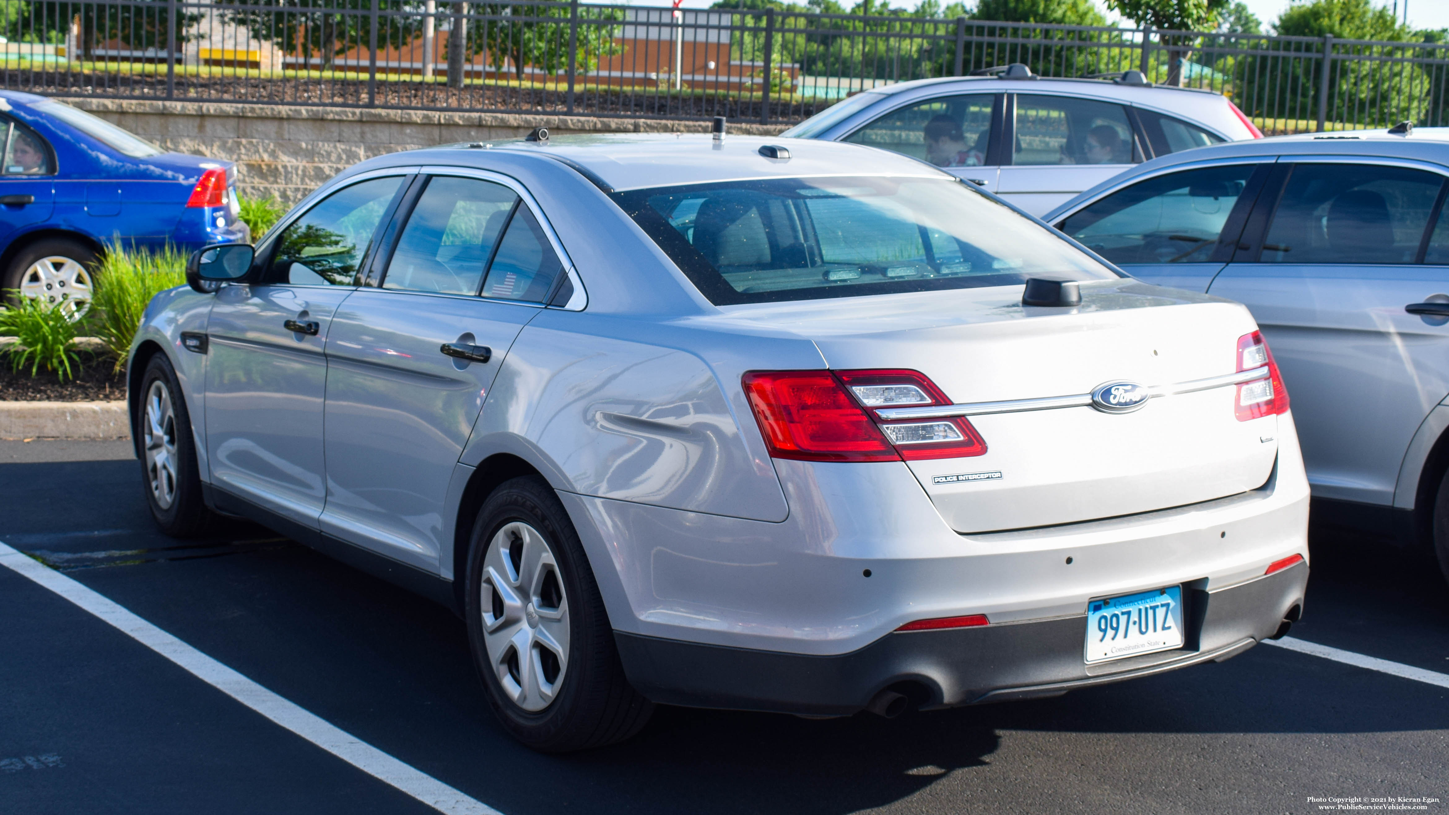 A photo  of Connecticut State Police
            Cruiser 997, a 2013-2018 Ford Police Interceptor Sedan             taken by Kieran Egan