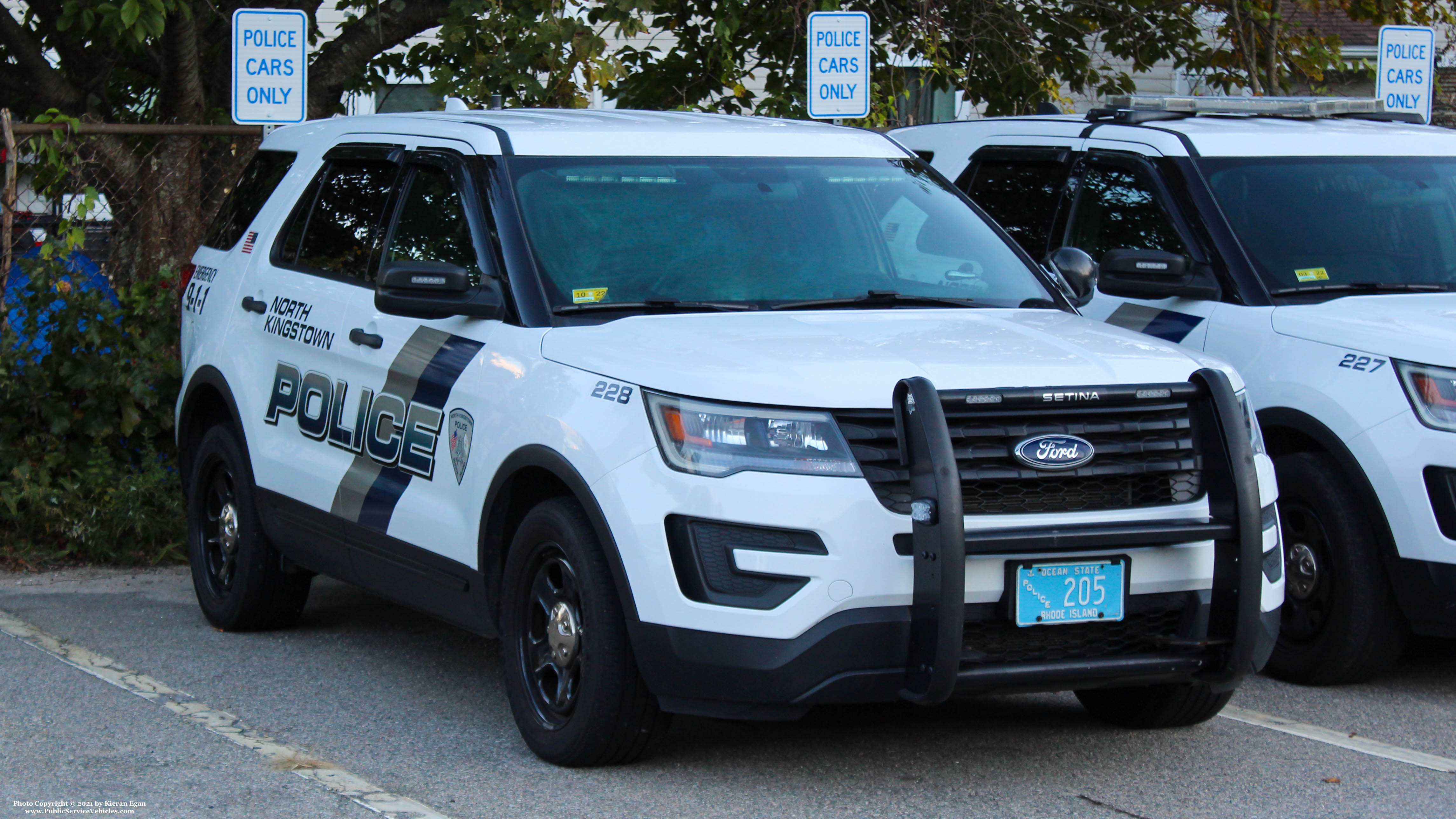 A photo  of North Kingstown Police
            Cruiser 228, a 2017 Ford Police Interceptor Utility             taken by Kieran Egan