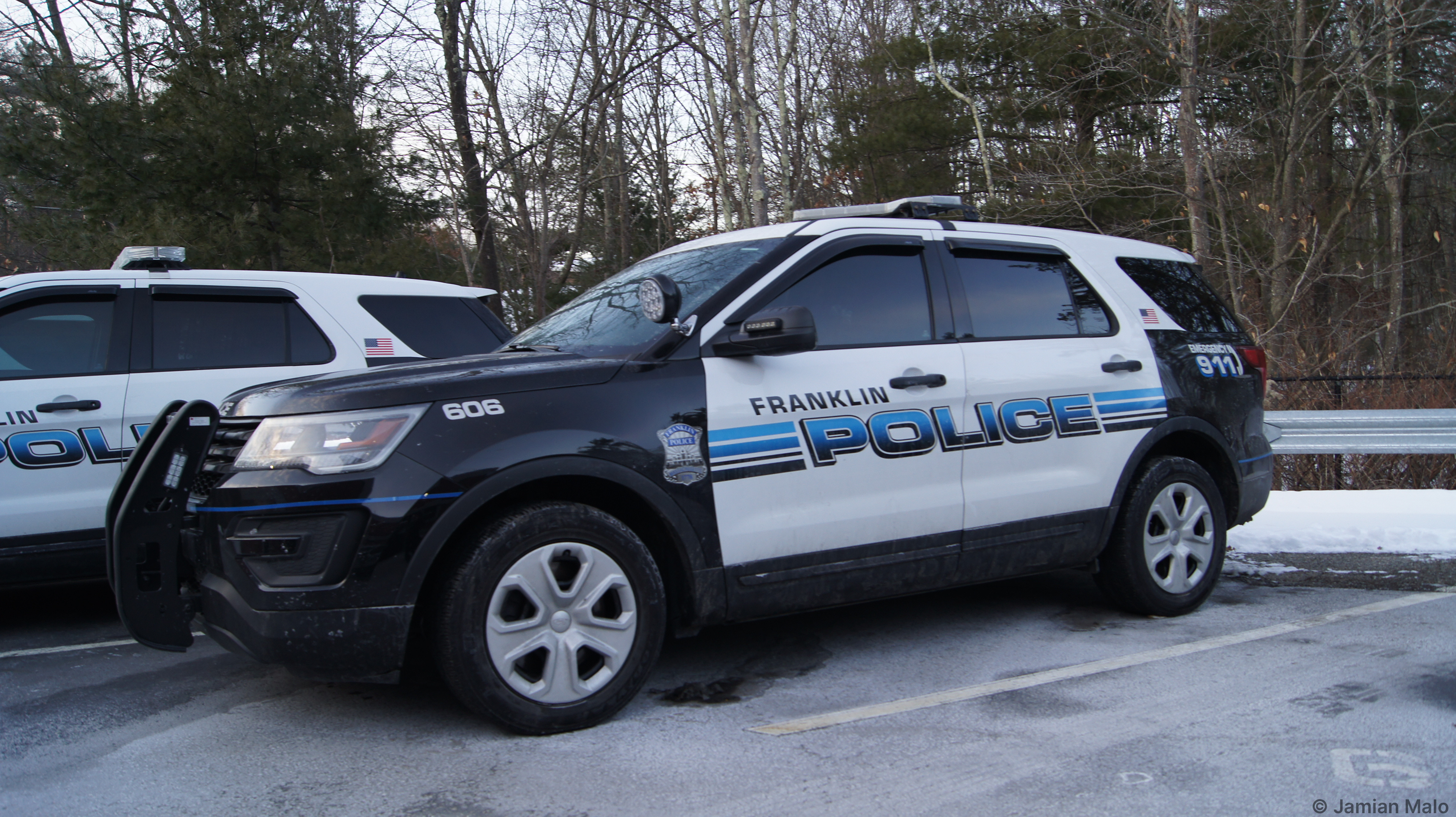 A photo  of Franklin Police
            Cruiser 606, a 2016-2019 Ford Police Interceptor Utility             taken by Jamian Malo