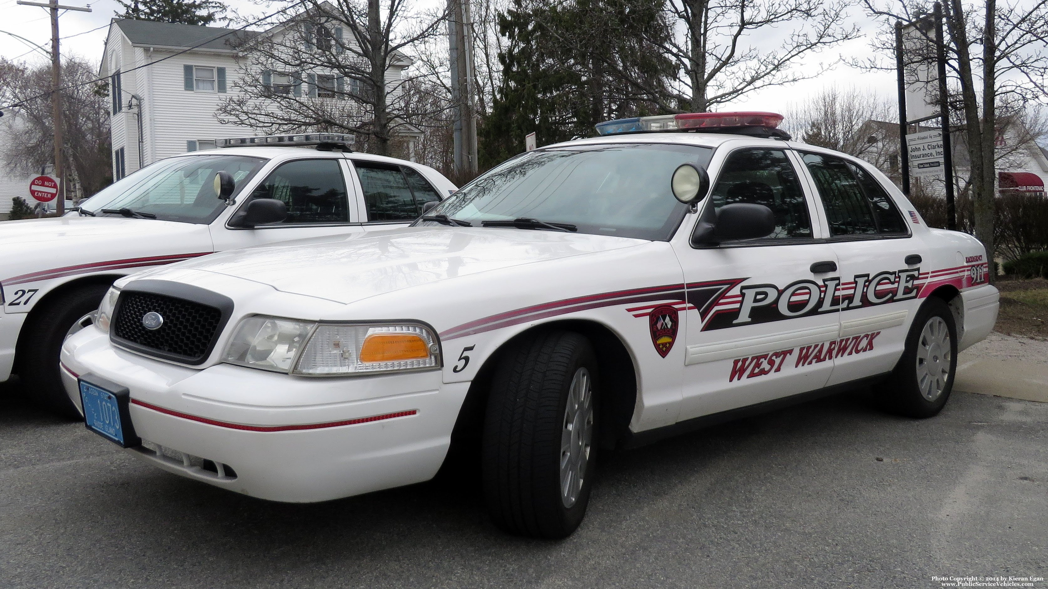A photo  of West Warwick Police
            Car 5, a 2009 Ford Crown Victoria Police Interceptor             taken by Kieran Egan