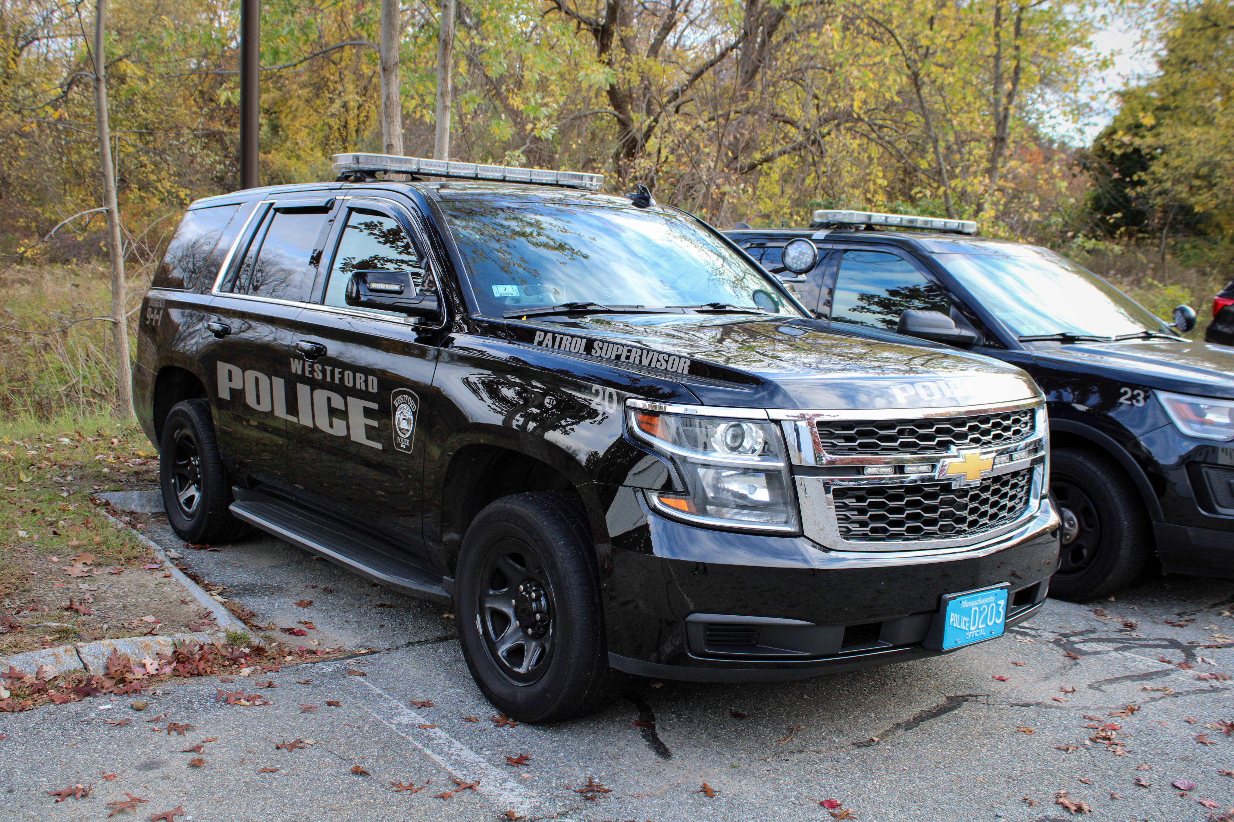 A photo  of Westford Police
            Cruiser 20, a 2015-2019 Chevrolet Tahoe             taken by Nicholas You