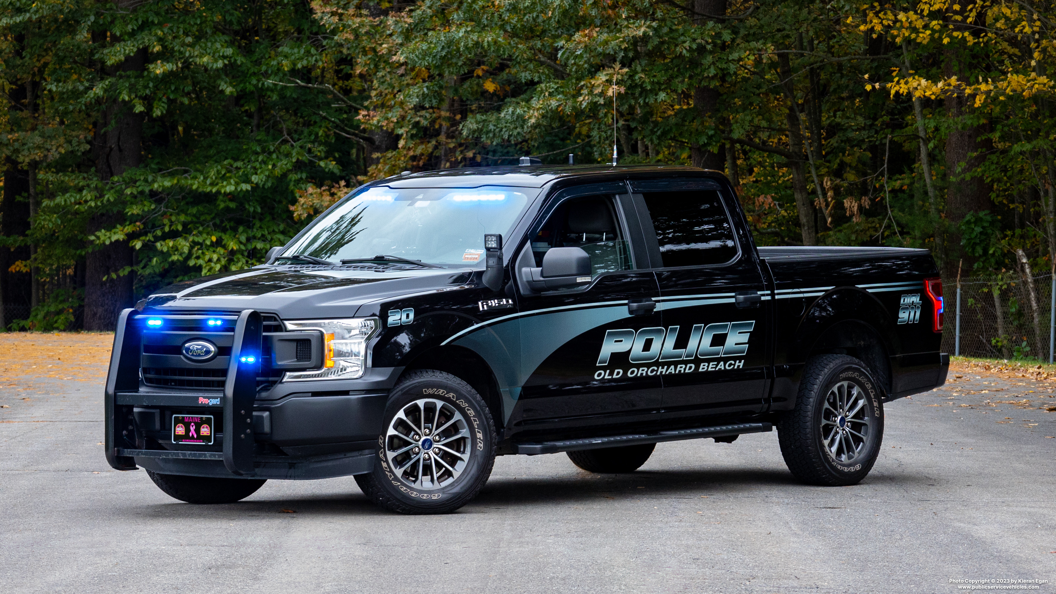 A photo  of Old Orchard Beach Police
            Car 20, a 2018-2019 Ford F-150 Police Responder             taken by Kieran Egan