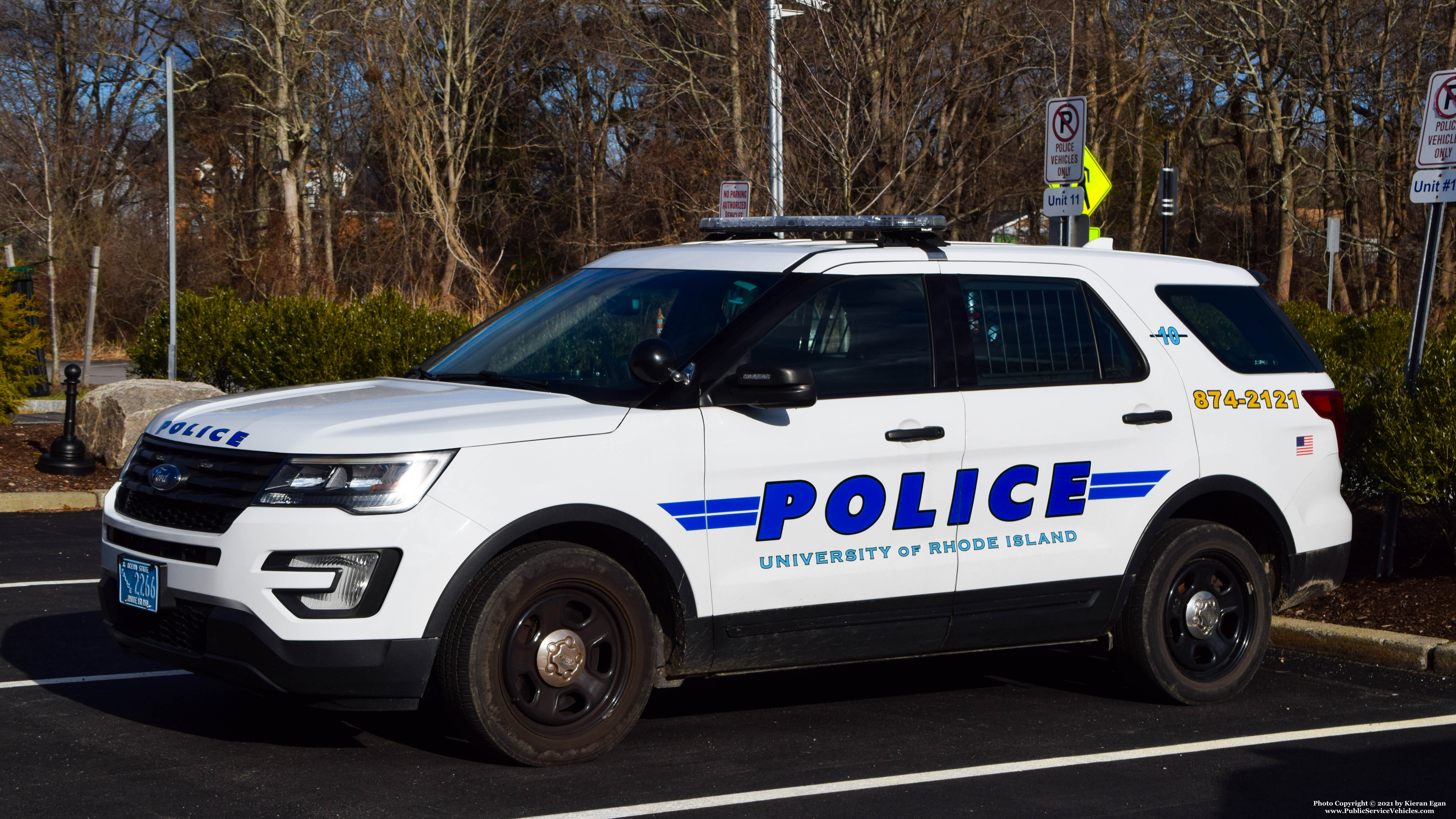 A photo  of University of Rhode Island Police
            Car 10, a 2016-2019 Ford Police Interceptor Utility             taken by Kieran Egan
