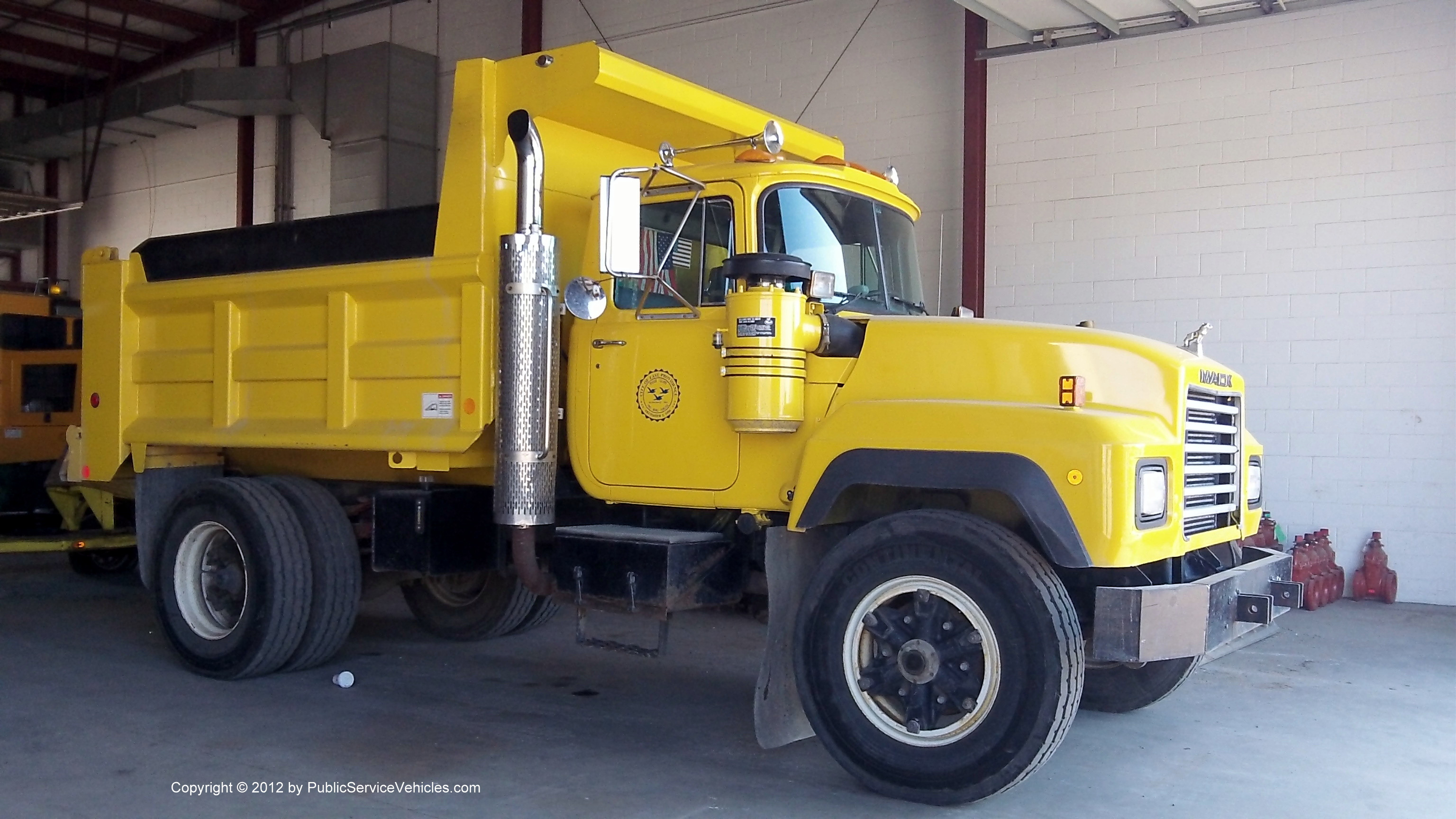 A photo  of East Providence Water Utilities Division
            Truck 358, a 1980-2000 Mack             taken by Kieran Egan