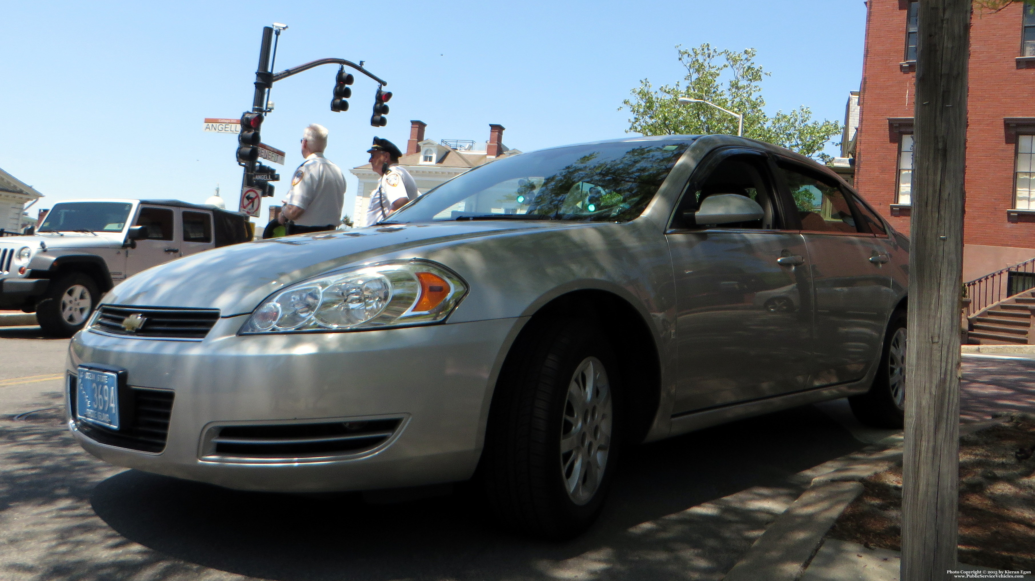 A photo  of Brown University Police
            Unmarked Unit, a 2008 Chevrolet Impala             taken by Kieran Egan