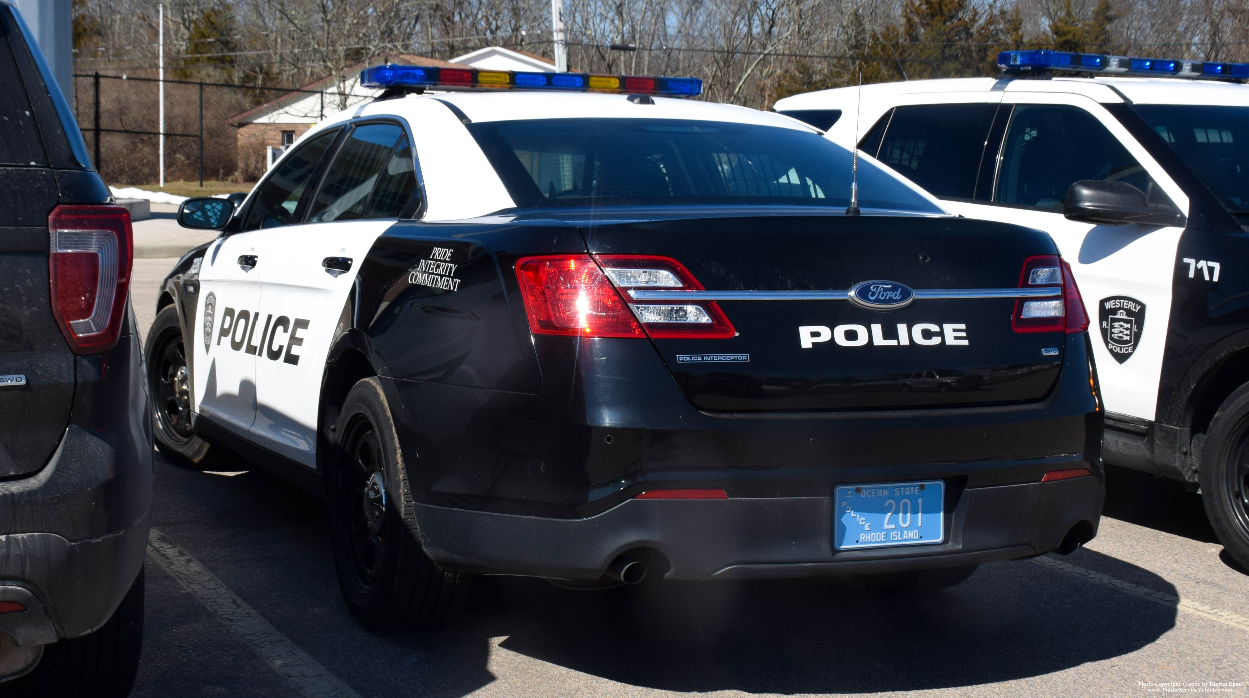 A photo  of Westerly Police
            Cruiser 728, a 2013-2019 Ford Police Interceptor Sedan             taken by Kieran Egan