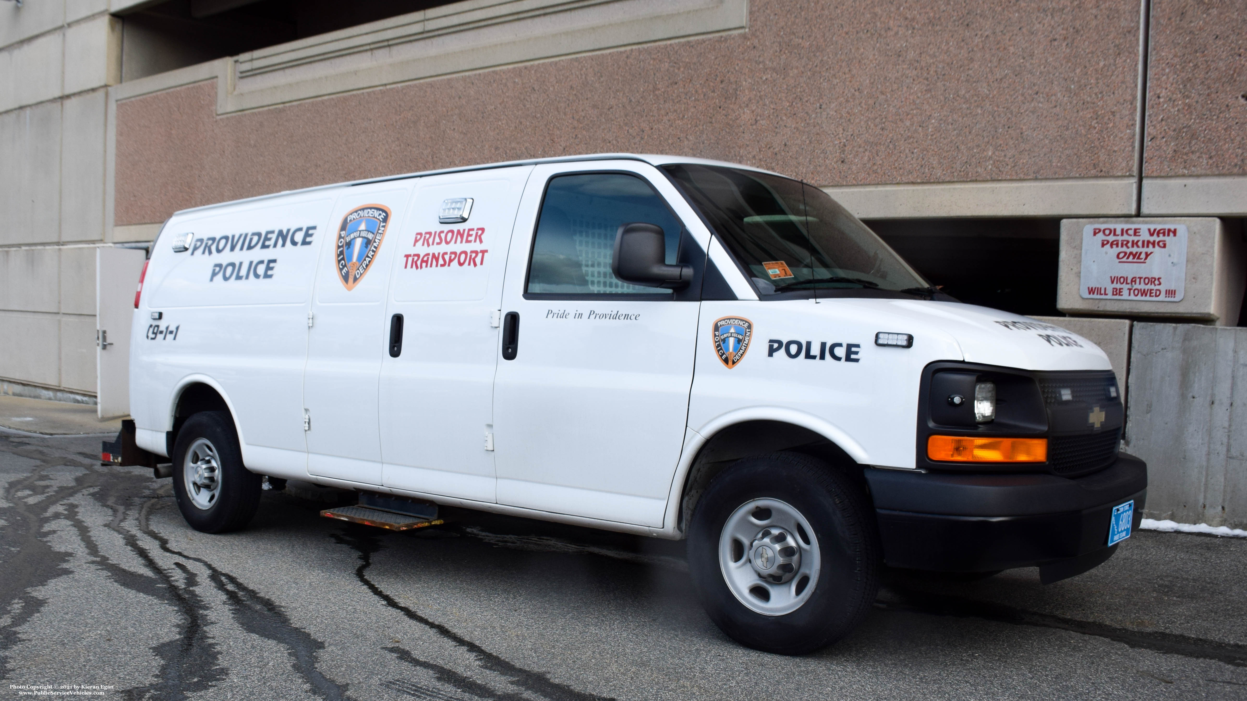 A photo  of Providence Police
            Van 6803, a 2003-2018 Chevrolet Express             taken by Kieran Egan