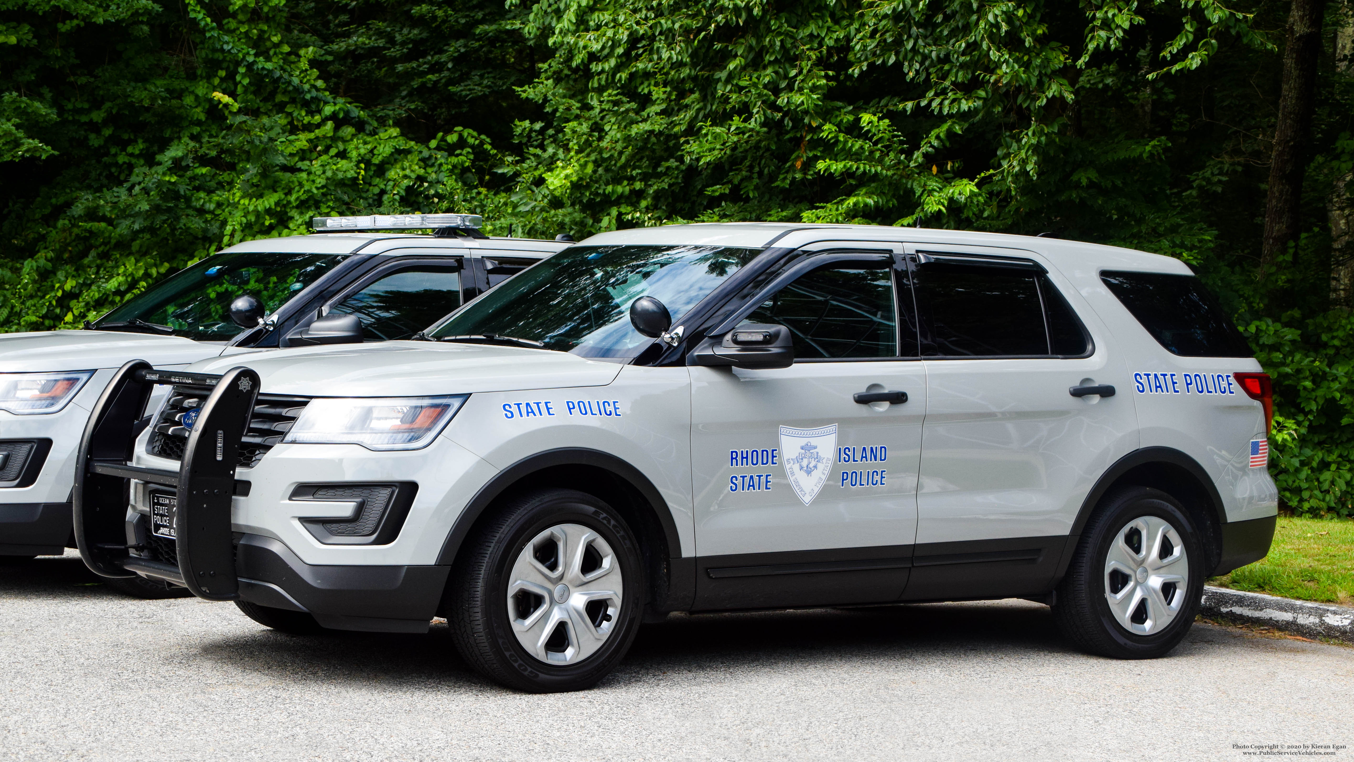 A photo  of Rhode Island State Police
            Cruiser 20, a 2017 Ford Police Interceptor Utility             taken by Kieran Egan