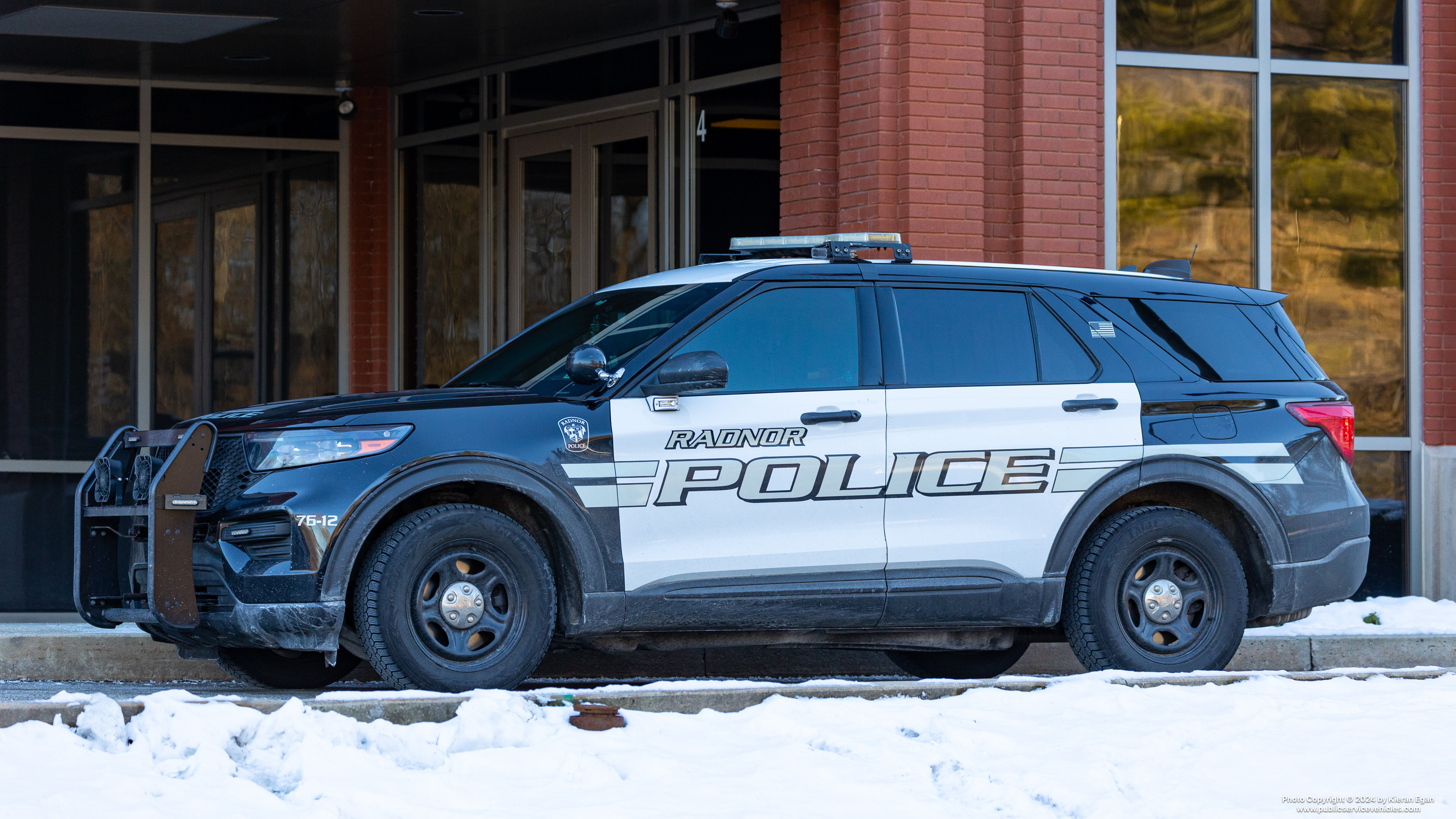 A photo  of Radnor Township Police
            Cruiser 76-12, a 2020-2023 Ford Police Interceptor Utility             taken by Kieran Egan