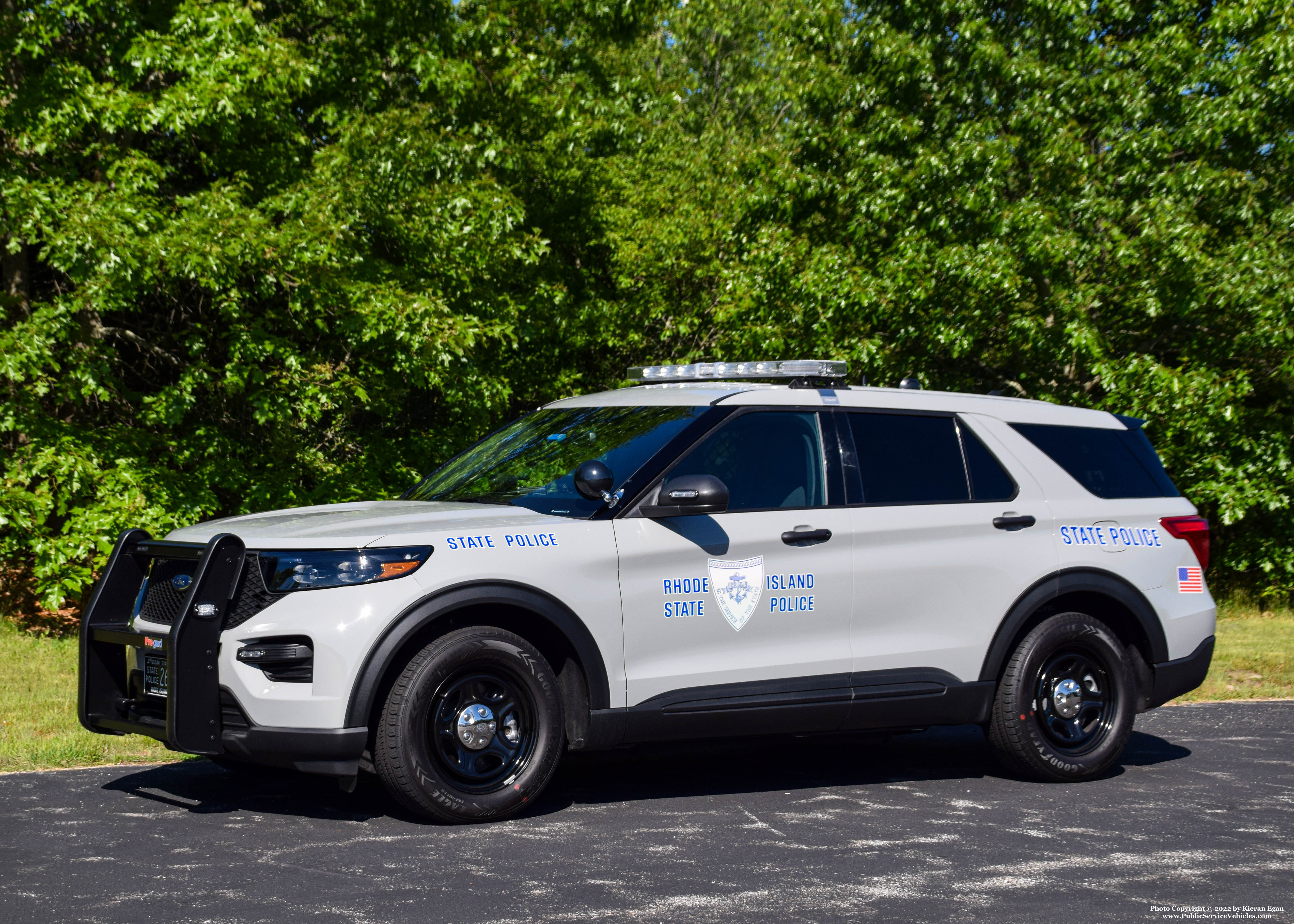 A photo  of Rhode Island State Police
            Cruiser 263, a 2022 Ford Police Interceptor Utility             taken by Kieran Egan