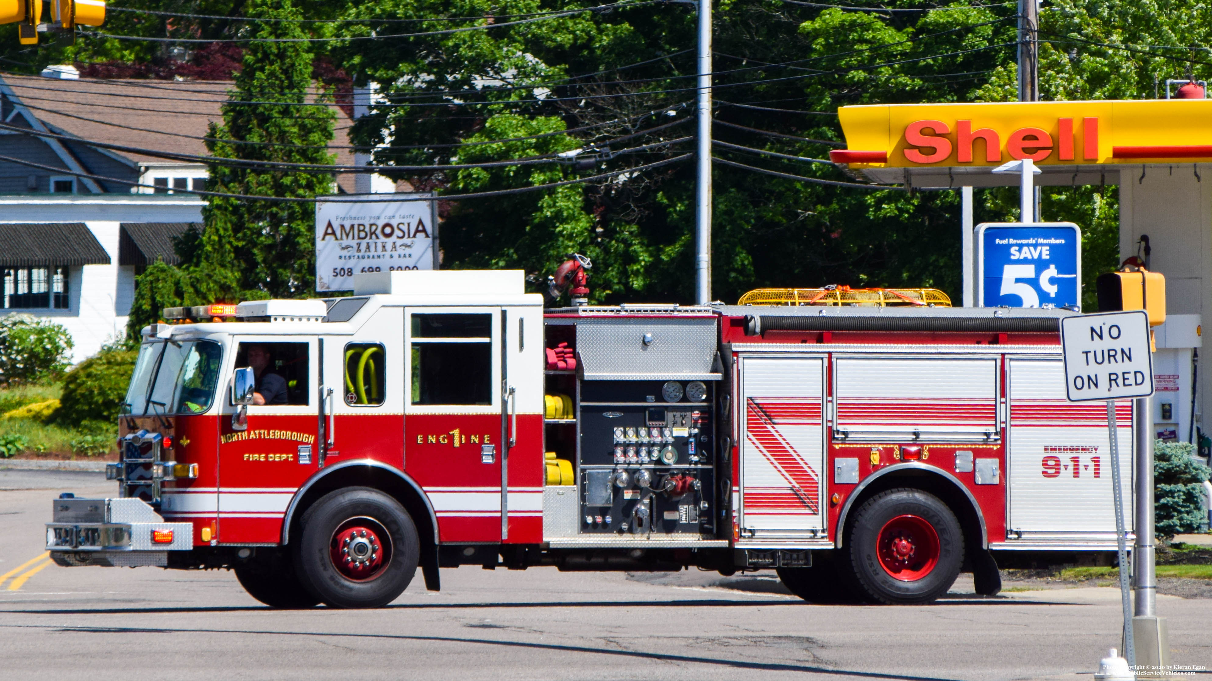 A photo  of North Attleborough Fire
            Engine 1, a 2007 Perce Dash             taken by Kieran Egan