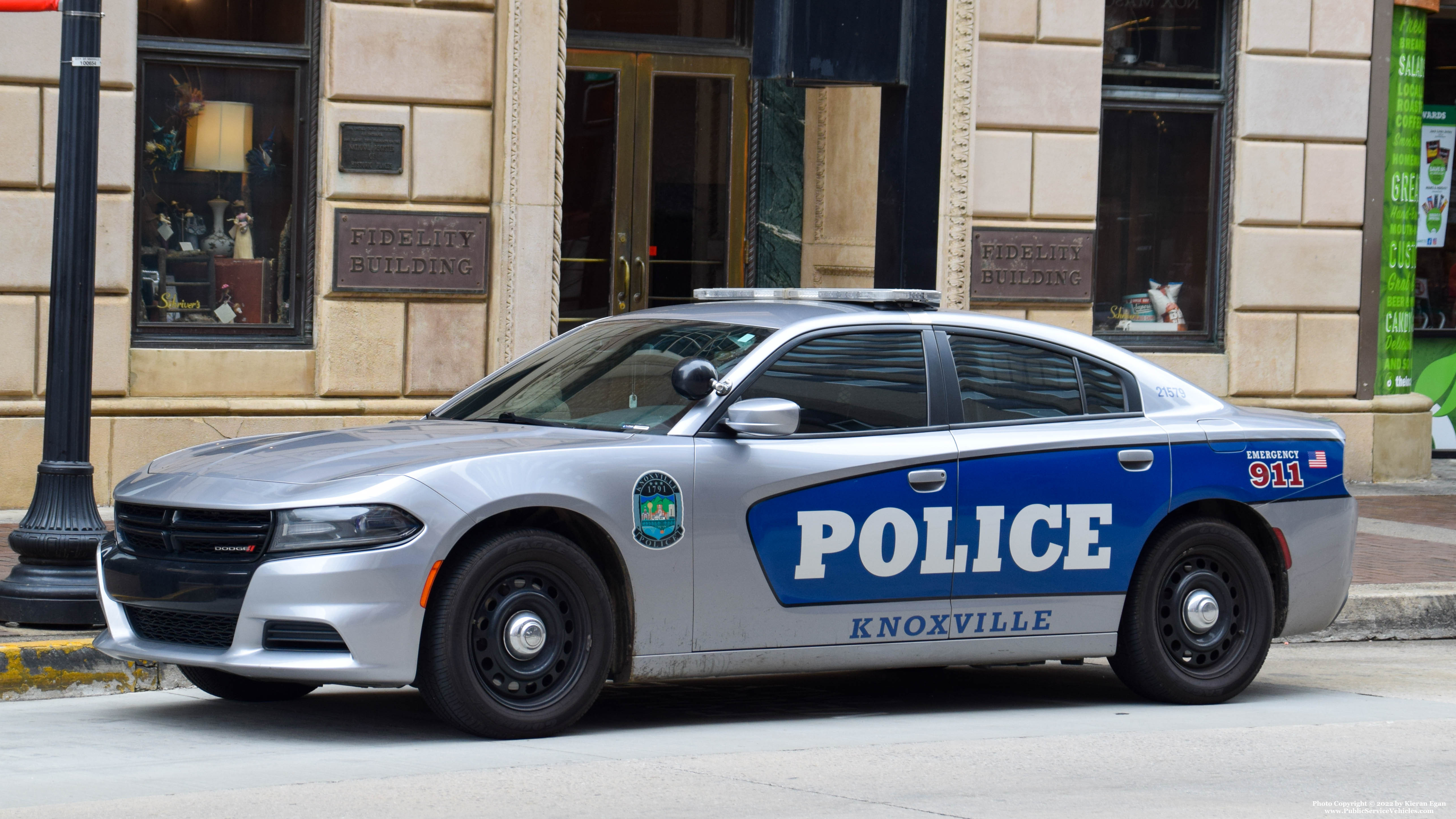 A photo  of Knoxville Police
            Cruiser 21579, a 2015-2019 Dodge Charger             taken by Kieran Egan