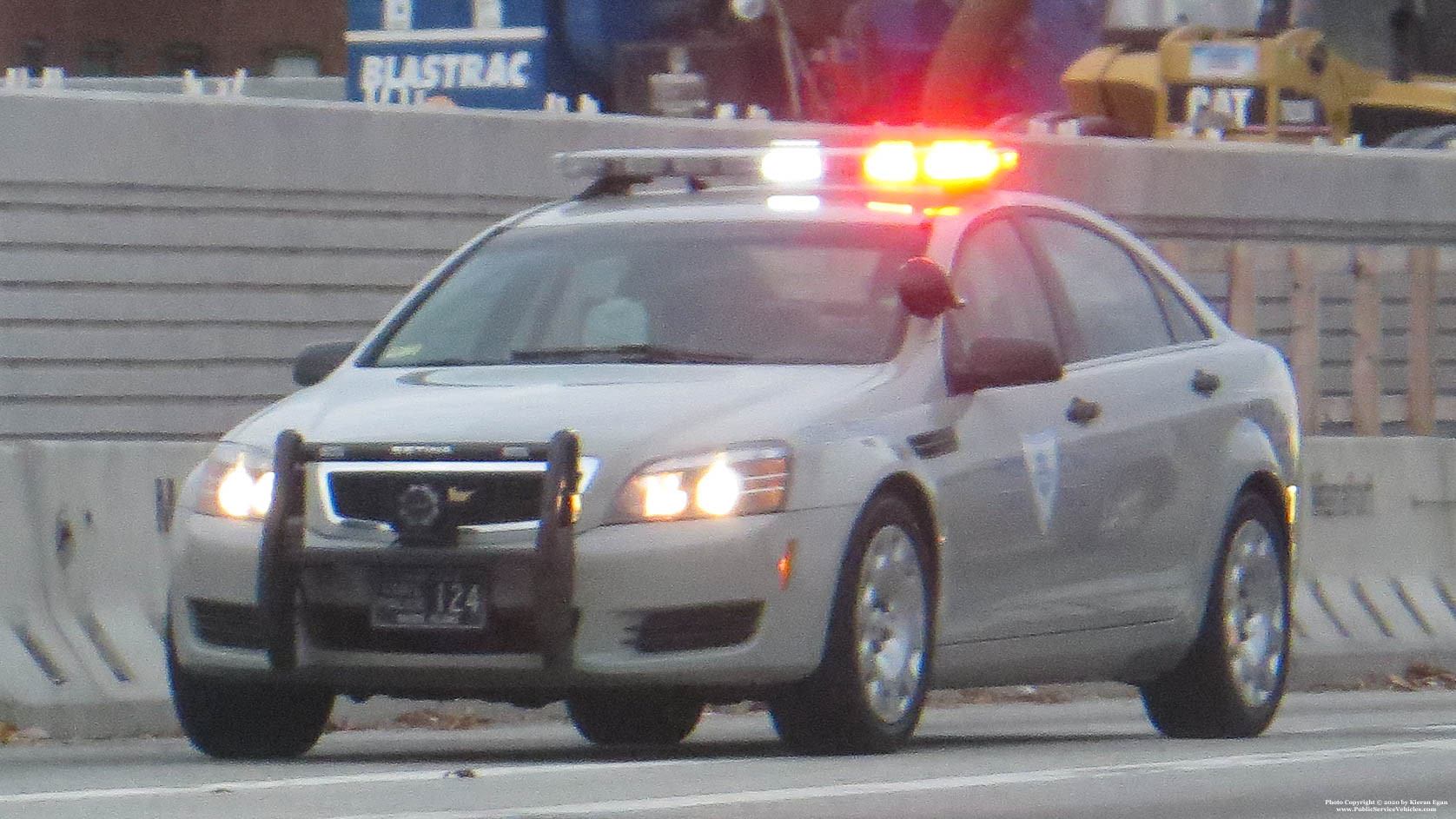 A photo  of Rhode Island State Police
            Cruiser 124, a 2013 Chevrolet Caprice             taken by Kieran Egan