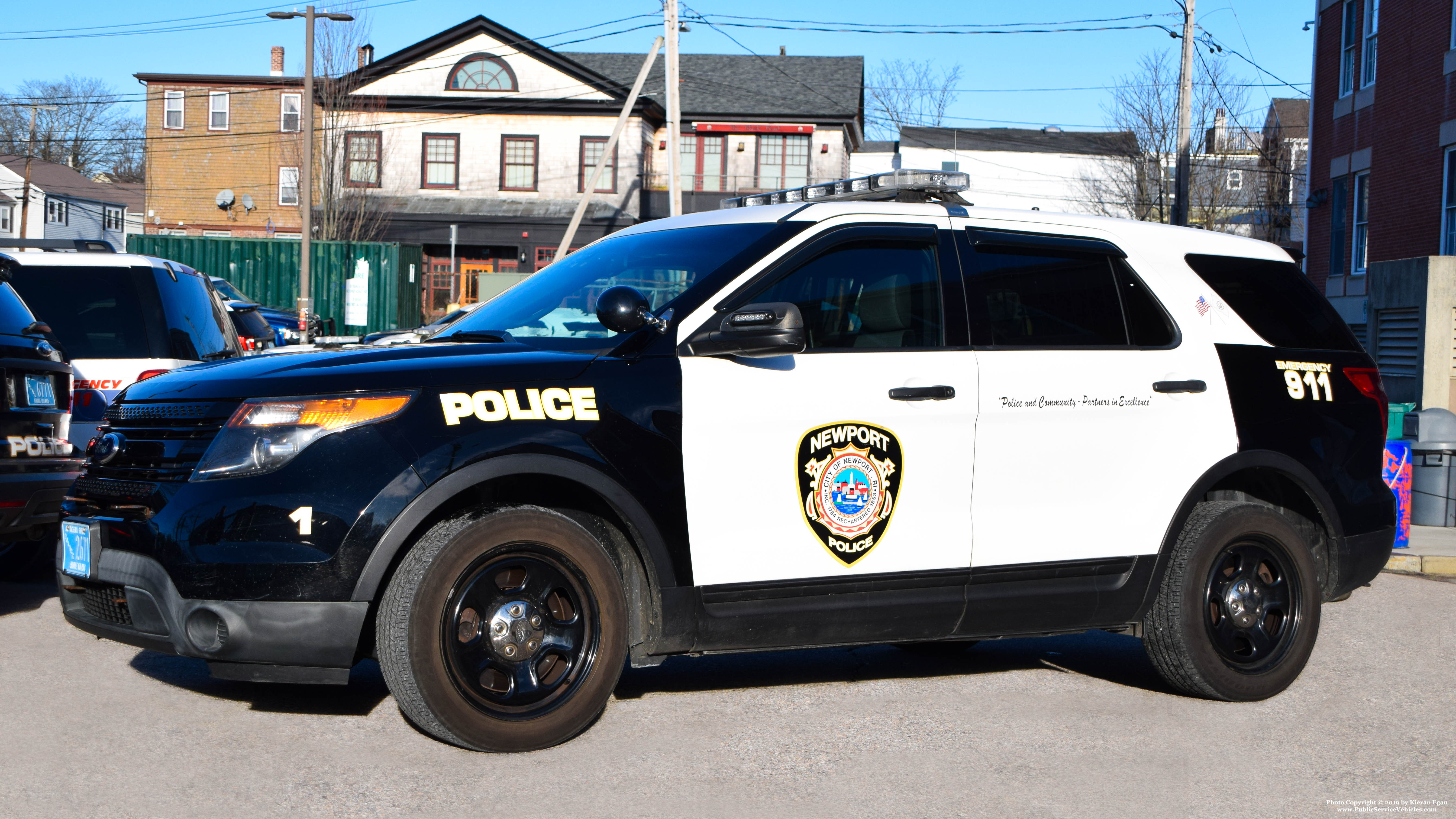 A photo  of Newport Police
            Car 1, a 2014 Ford Police Interceptor Utility             taken by Kieran Egan