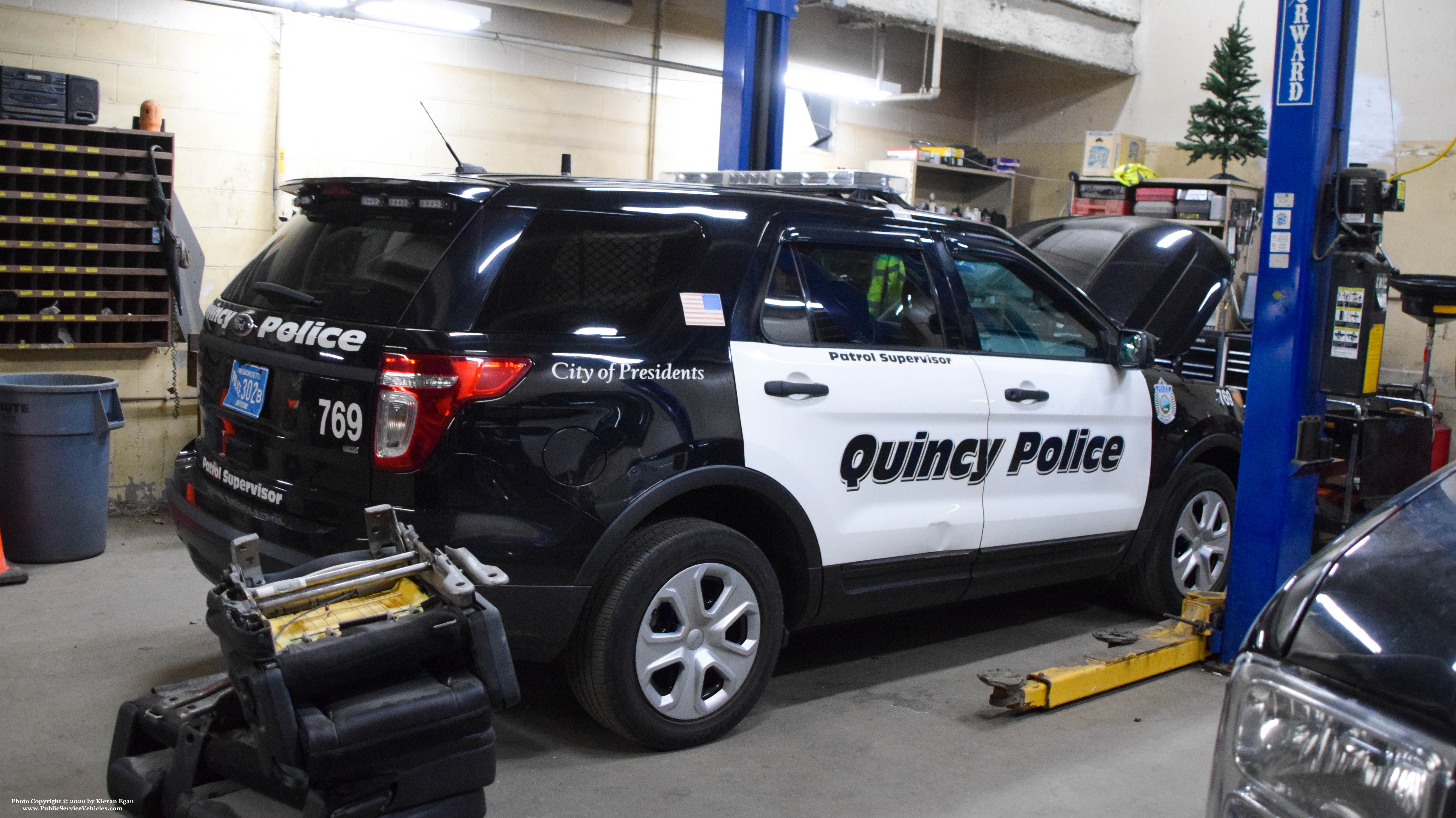 A photo  of Quincy Police
            Cruiser 769, a 2015 Ford Police Interceptor Utility             taken by Kieran Egan