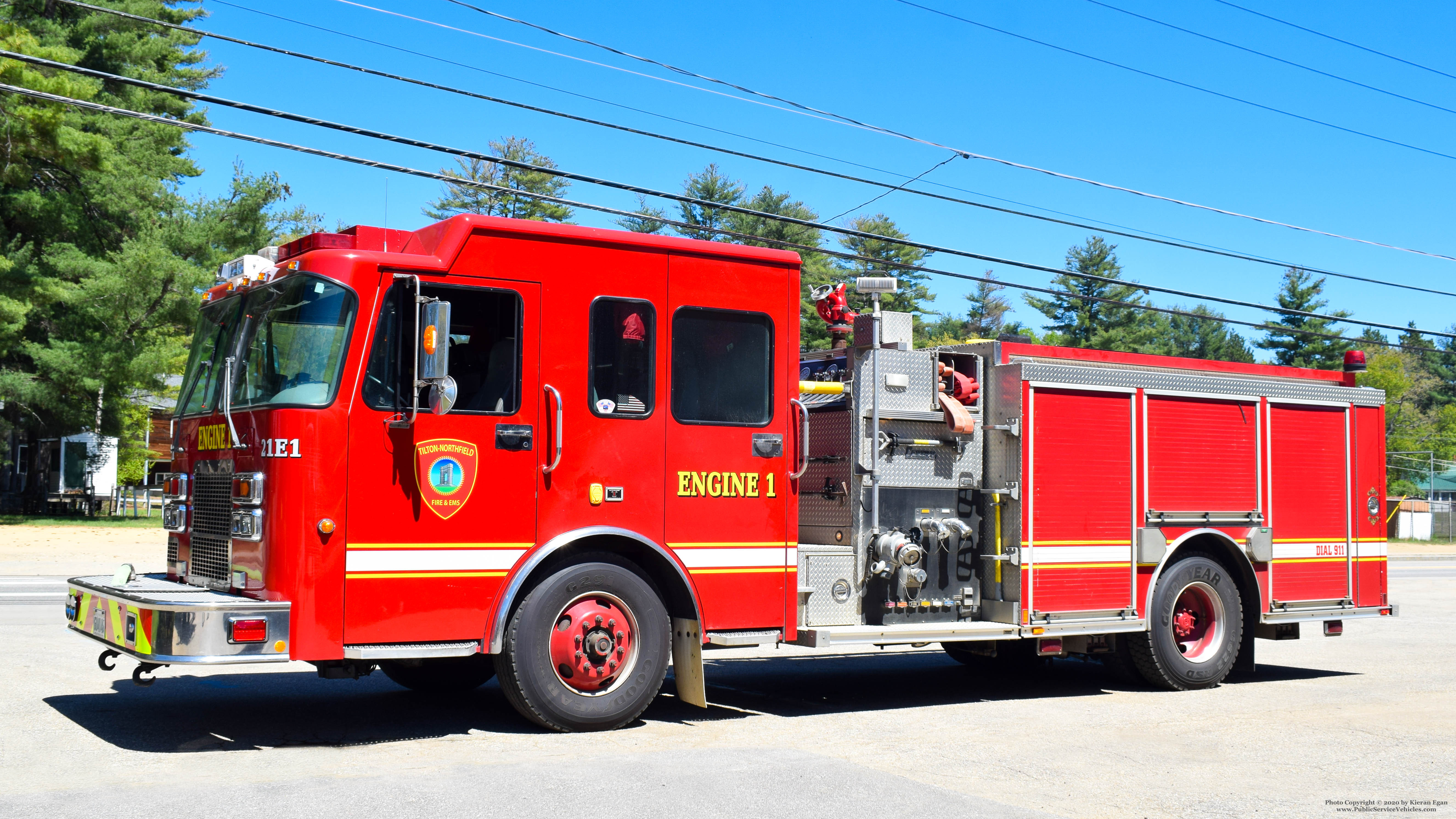 A photo  of Tilton-Northfield Fire District
            21 Engine 1, a 2001 Spartan/Central States             taken by Kieran Egan