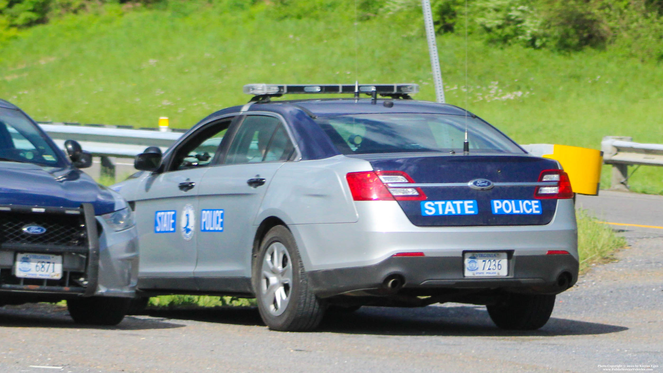 A photo  of Virginia State Police
            Cruiser 7236, a 2016 Ford Police Interceptor Sedan             taken by Kieran Egan