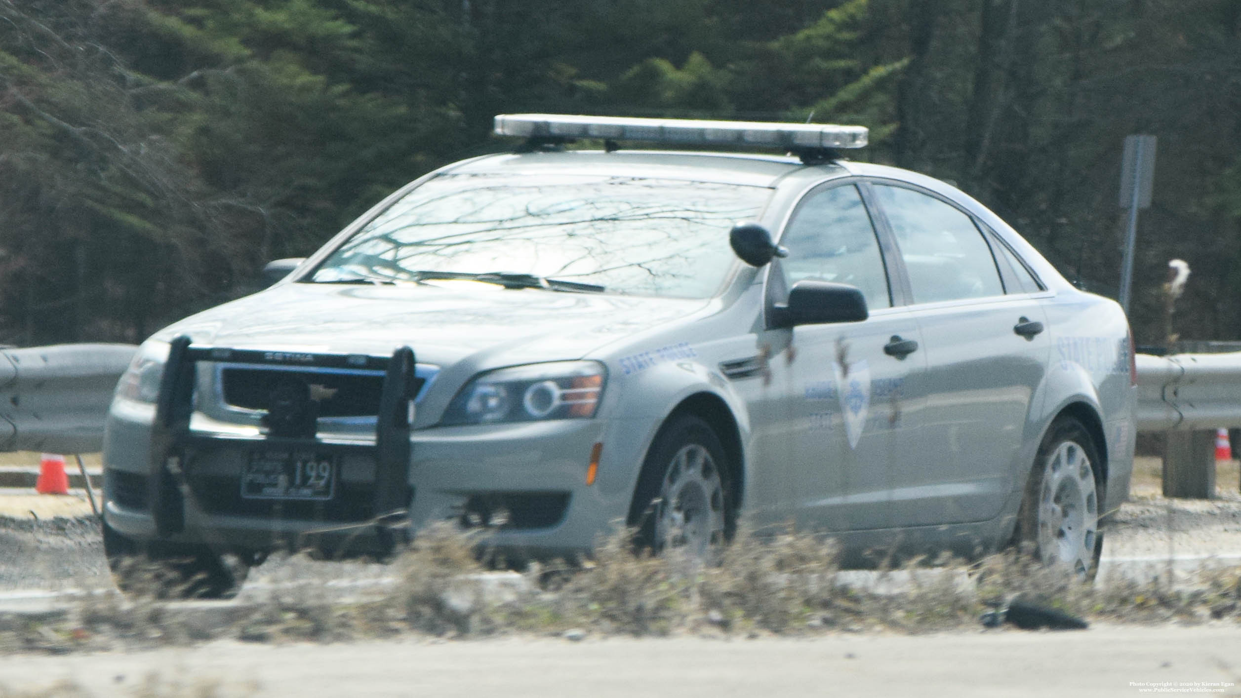 A photo  of Rhode Island State Police
            Cruiser 199, a 2013 Chevrolet Caprice             taken by Kieran Egan