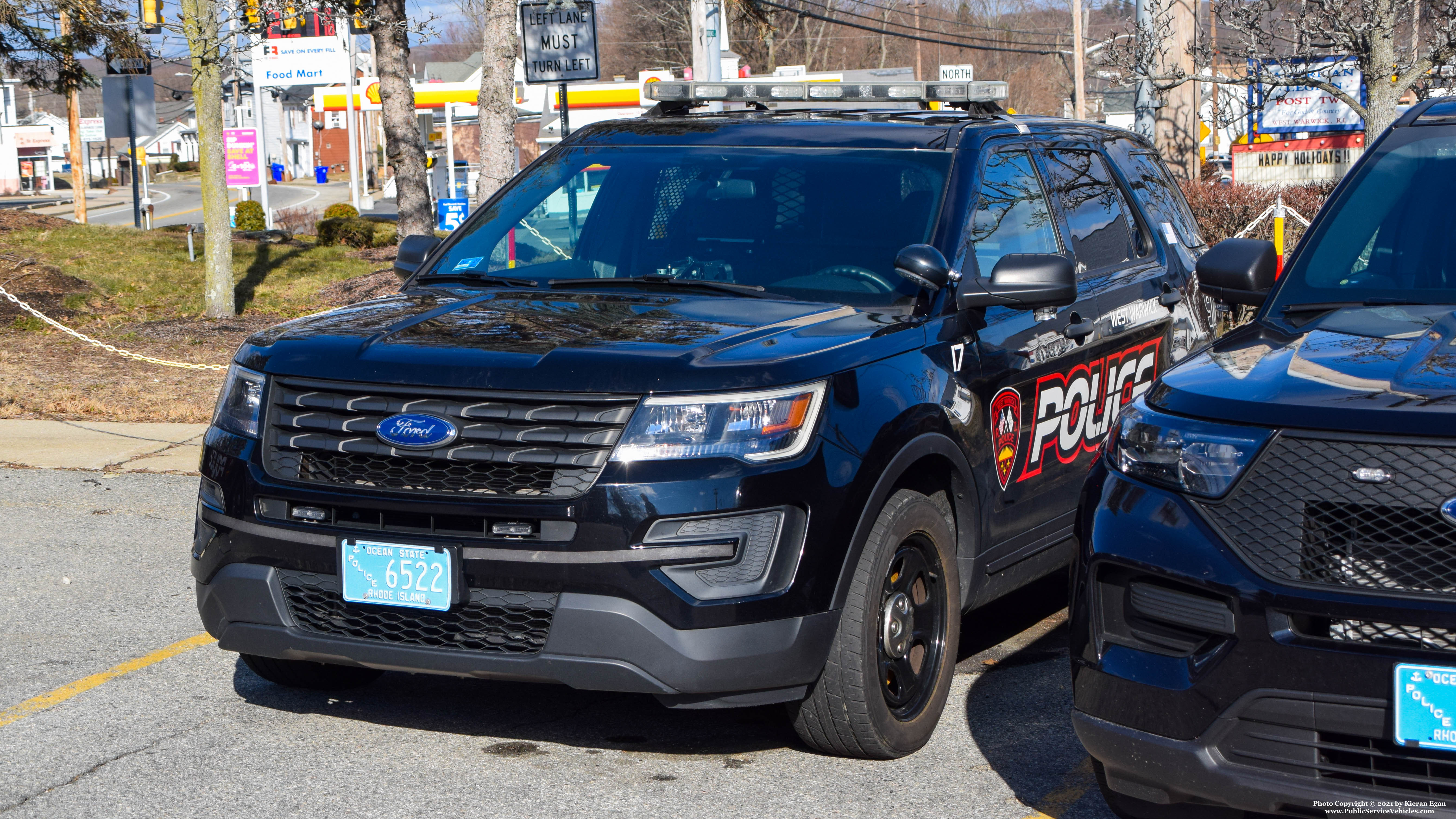 A photo  of West Warwick Police
            Car 17, a 2016-2019 Ford Police Interceptor Utility             taken by Kieran Egan