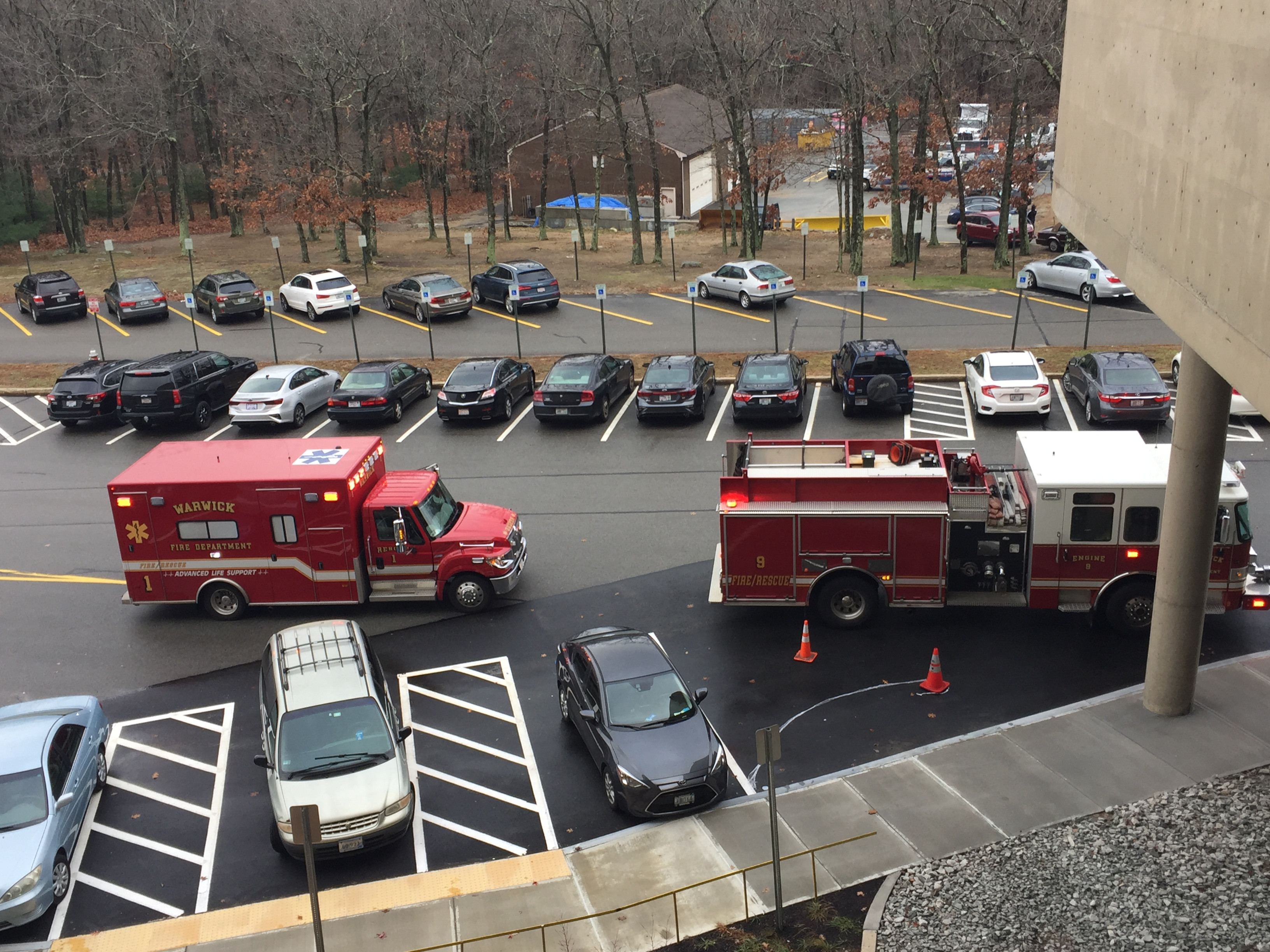 A photo  of Warwick Fire
            Rescue 1, a 2014 International TerraStar/PL Custom             taken by @riemergencyvehicles