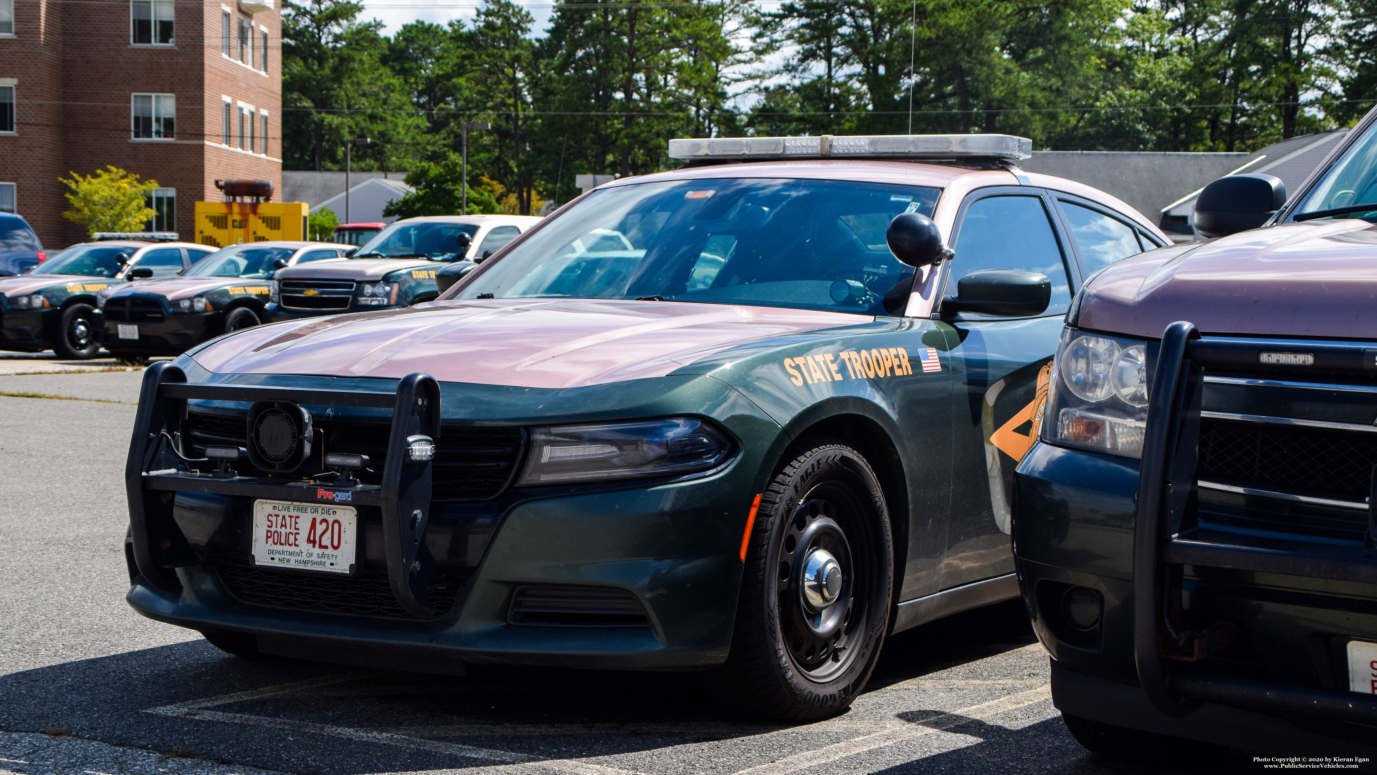 A photo  of New Hampshire State Police
            Cruiser 420, a 2015-2019 Dodge Charger             taken by Kieran Egan