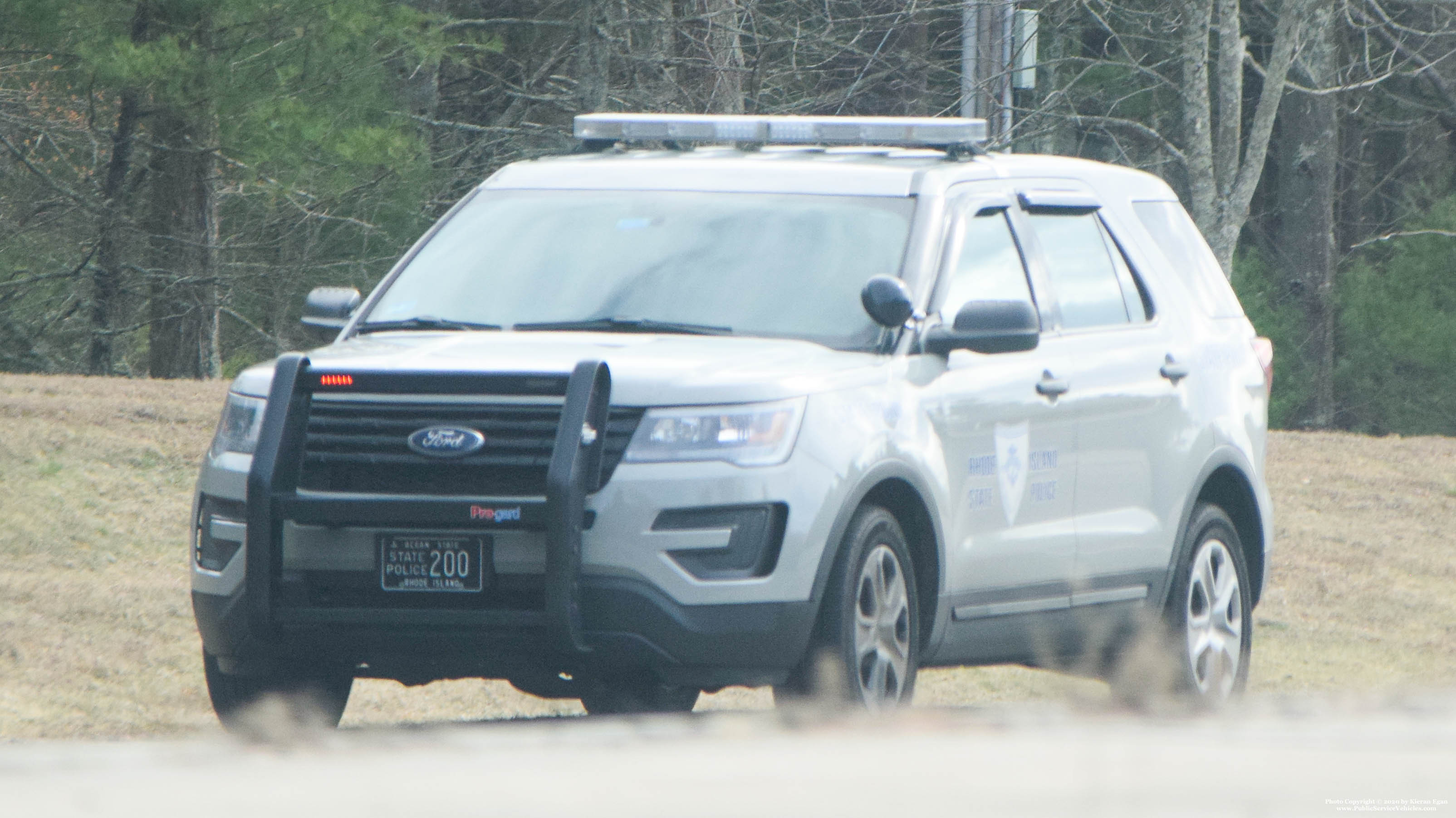 A photo  of Rhode Island State Police
            Cruiser 200, a 2017 Ford Police Interceptor Utility             taken by Kieran Egan