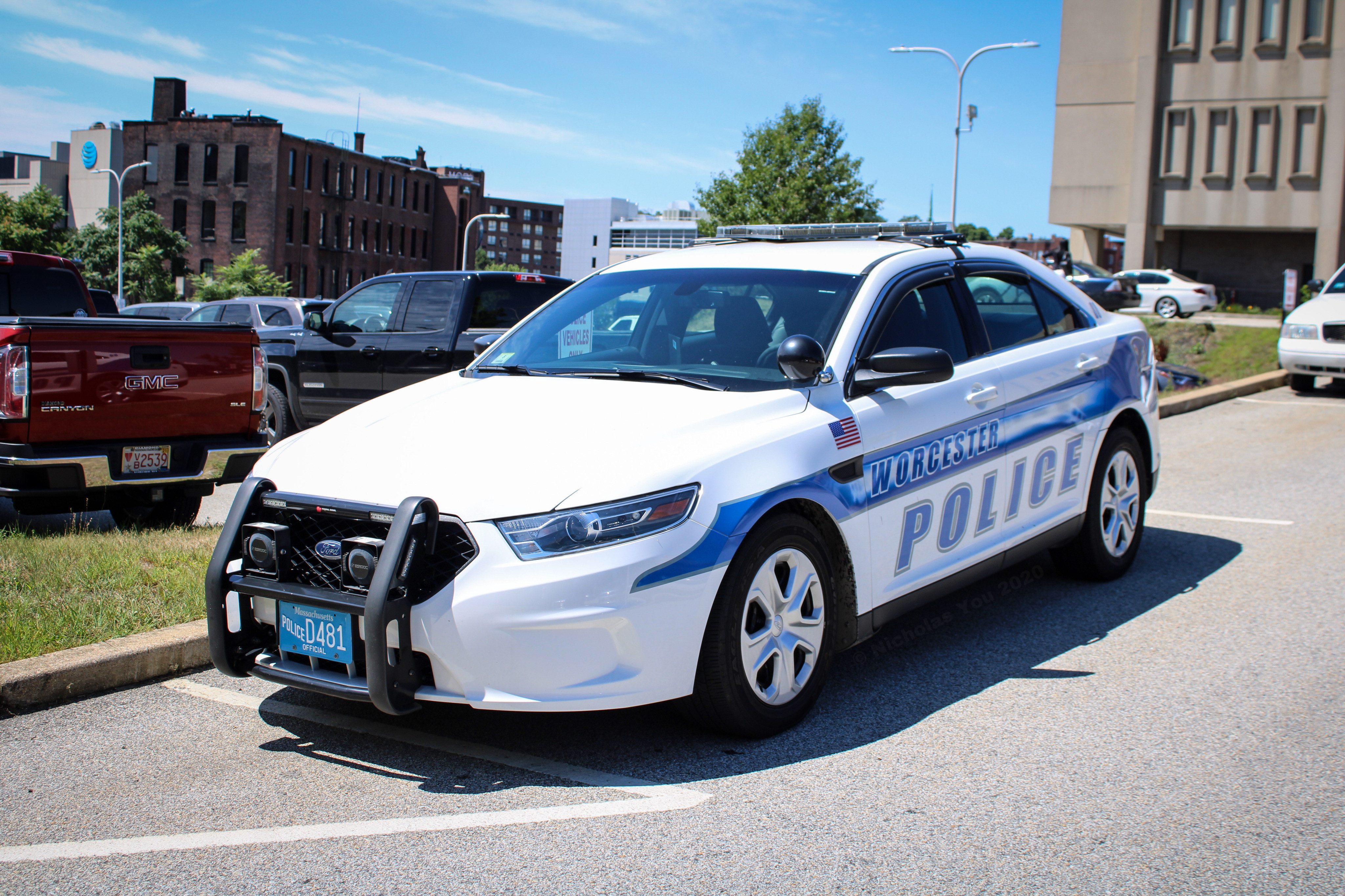 A photo  of Worcester Police
            Cruiser 88, a 2018 Ford Police Interceptor Sedan             taken by Nicholas You
