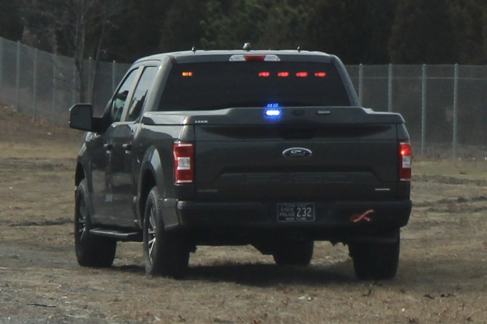 A photo  of Rhode Island State Police
            Cruiser 232, a 2020 Ford F-150 Police Responder             taken by @riemergencyvehicles